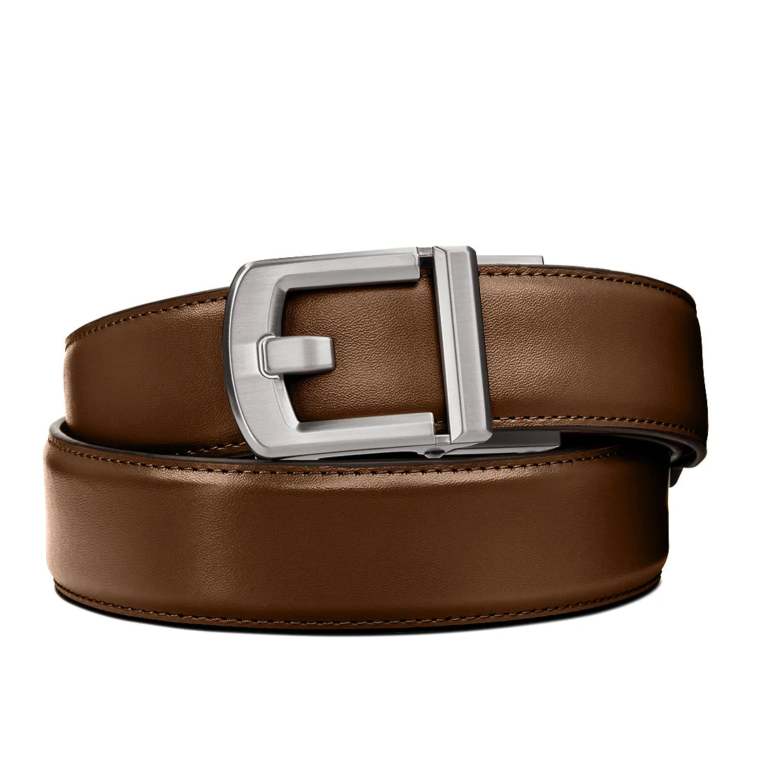 Kore Essentials Brown Leather Gun Belt 1.5"
