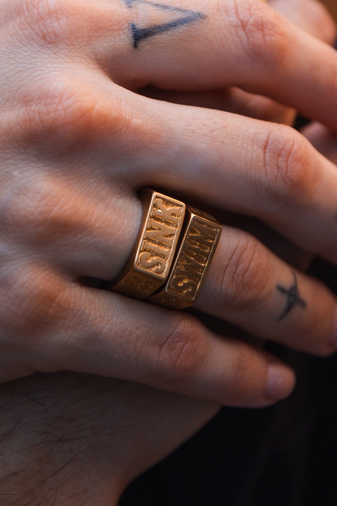 Relentless Betrayal Gold Sink or Swim Rings | Statement Ring
