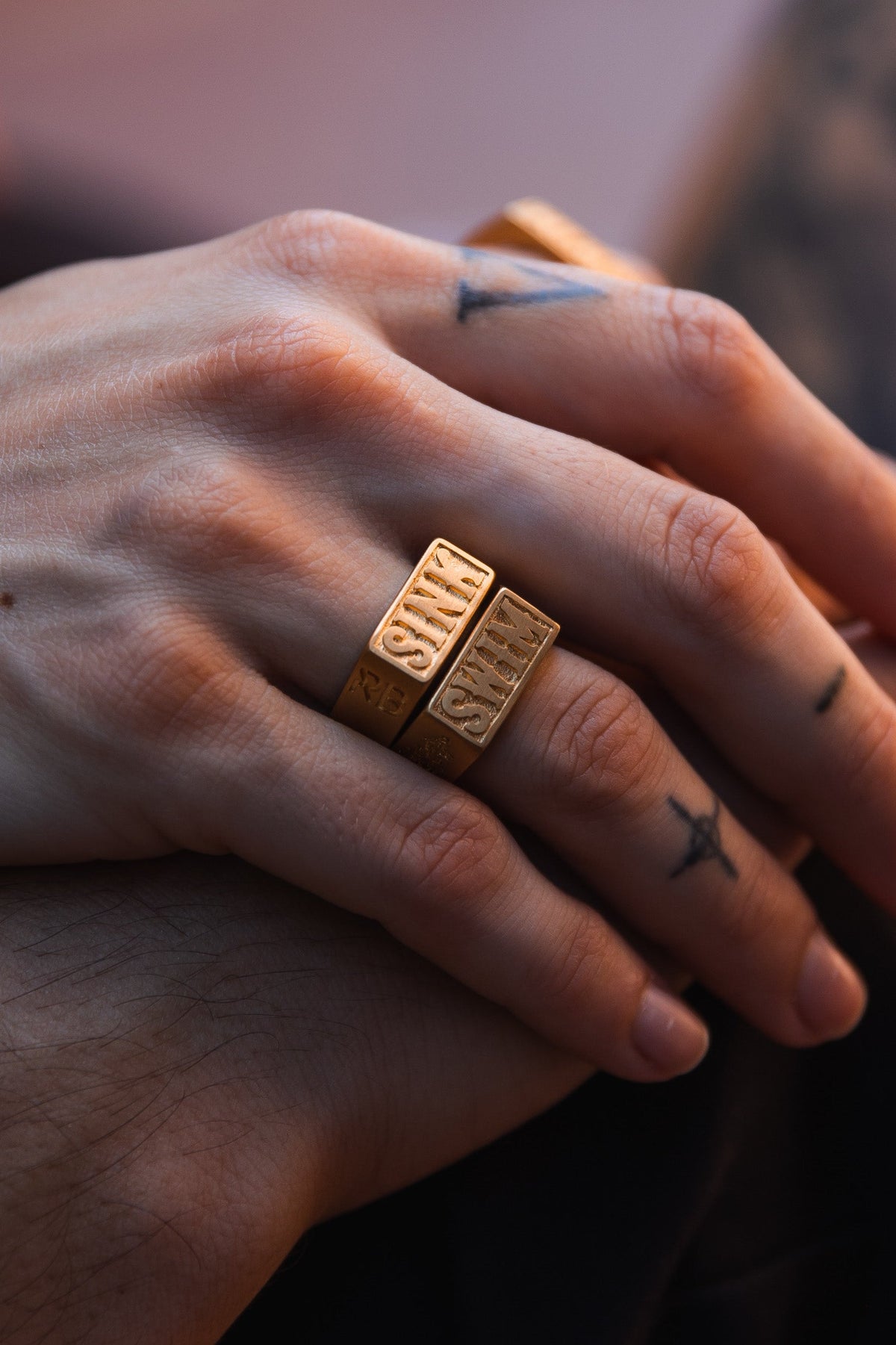 Relentless Betrayal Gold Sink or Swim Rings | Statement Ring