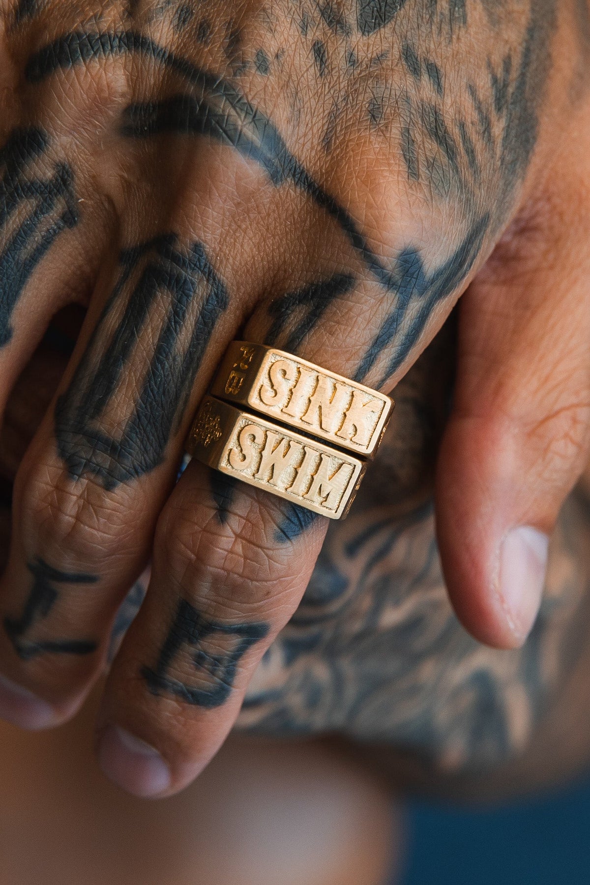 Relentless Betrayal Gold Sink or Swim Rings | Statement Ring