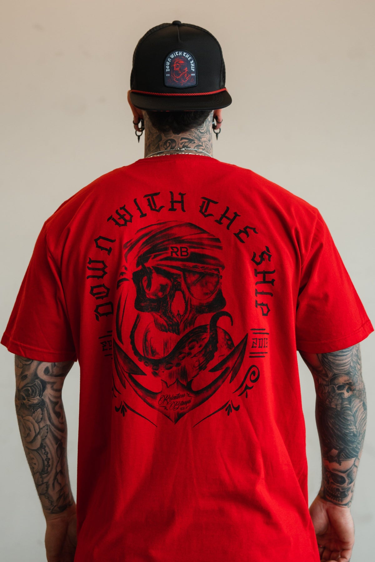 Ship Wreck Red T-Shirt