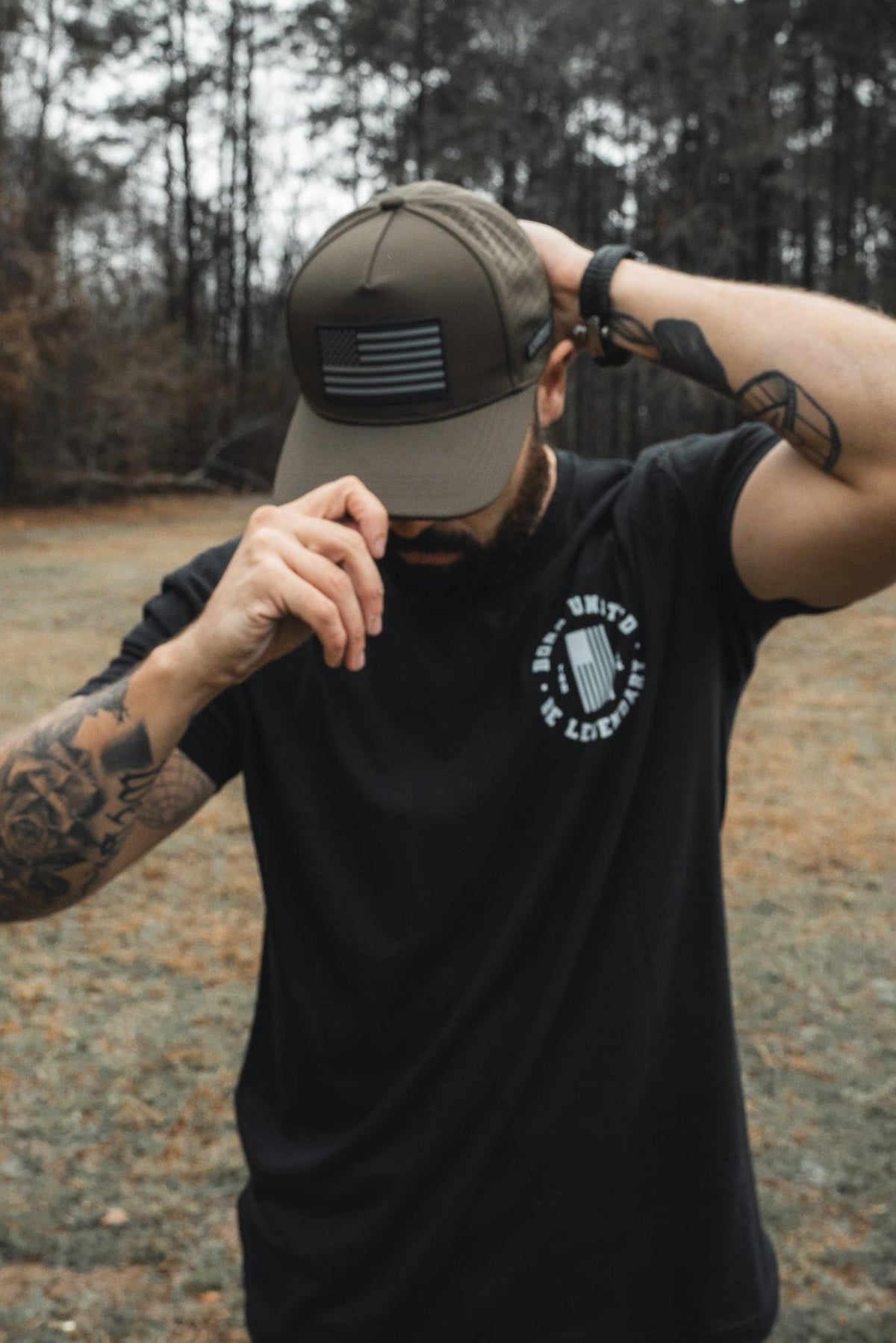 Born United Premium Flag Snapback - Olive