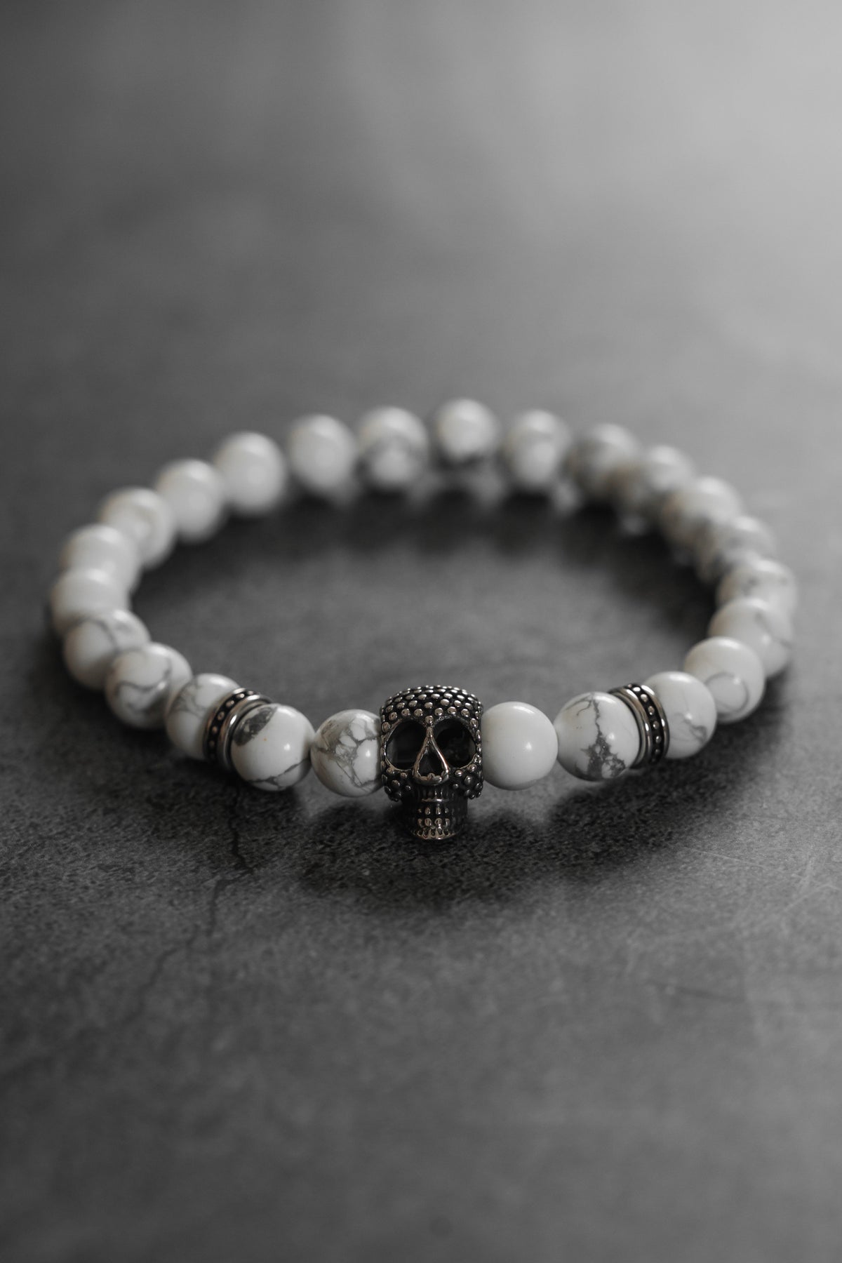 Until Death Storm Cloud Bead Bracelet