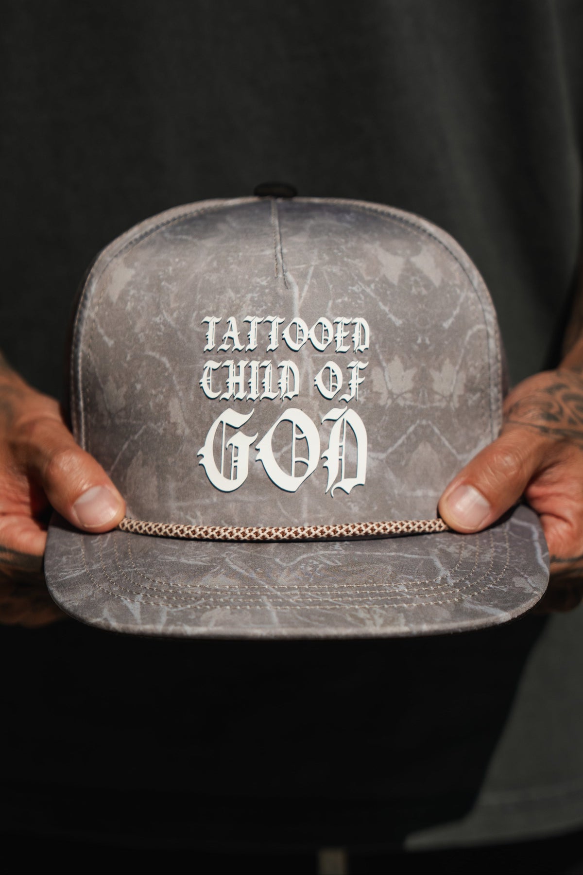 Tattooed Child of God Deadwood Camo PVC Snapback