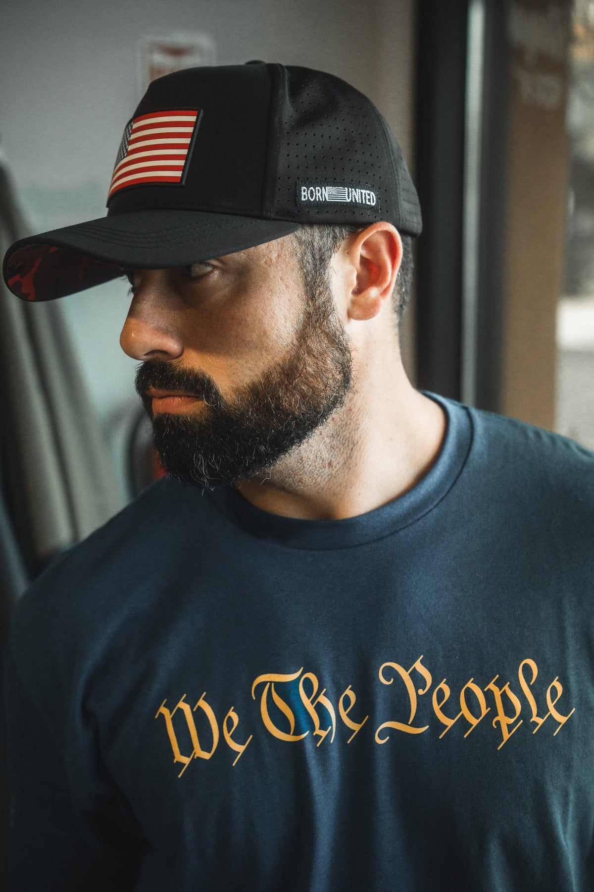 Born United Premium Flag Snapback - RW&B