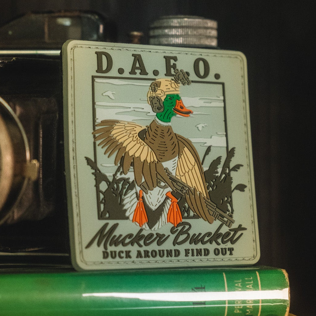 Mucker Bucket Duck Around & Find Out PVC Patch | Duck Hunting Morale Patch
