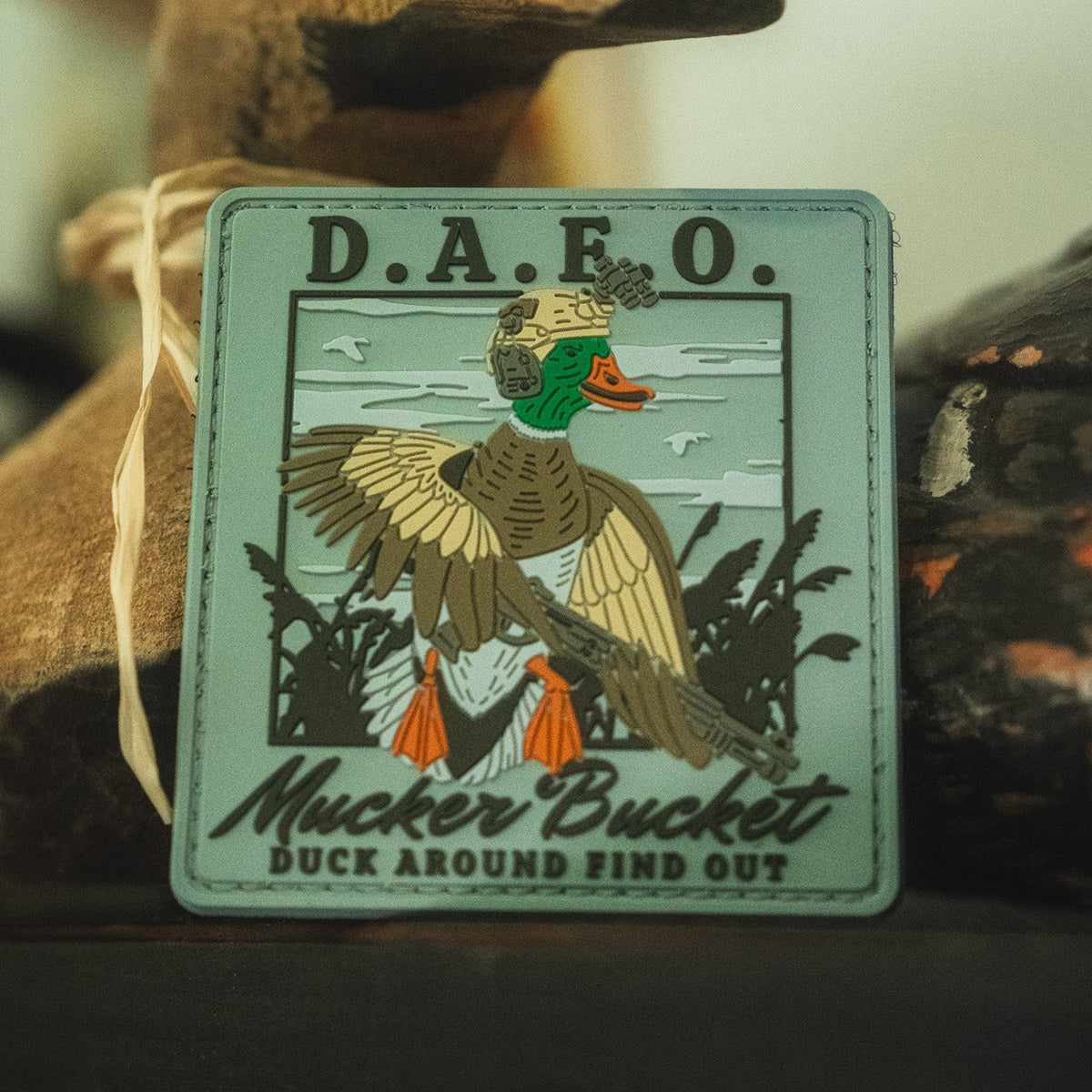 Mucker Bucket Duck Around & Find Out PVC Patch | Duck Hunting Morale Patch