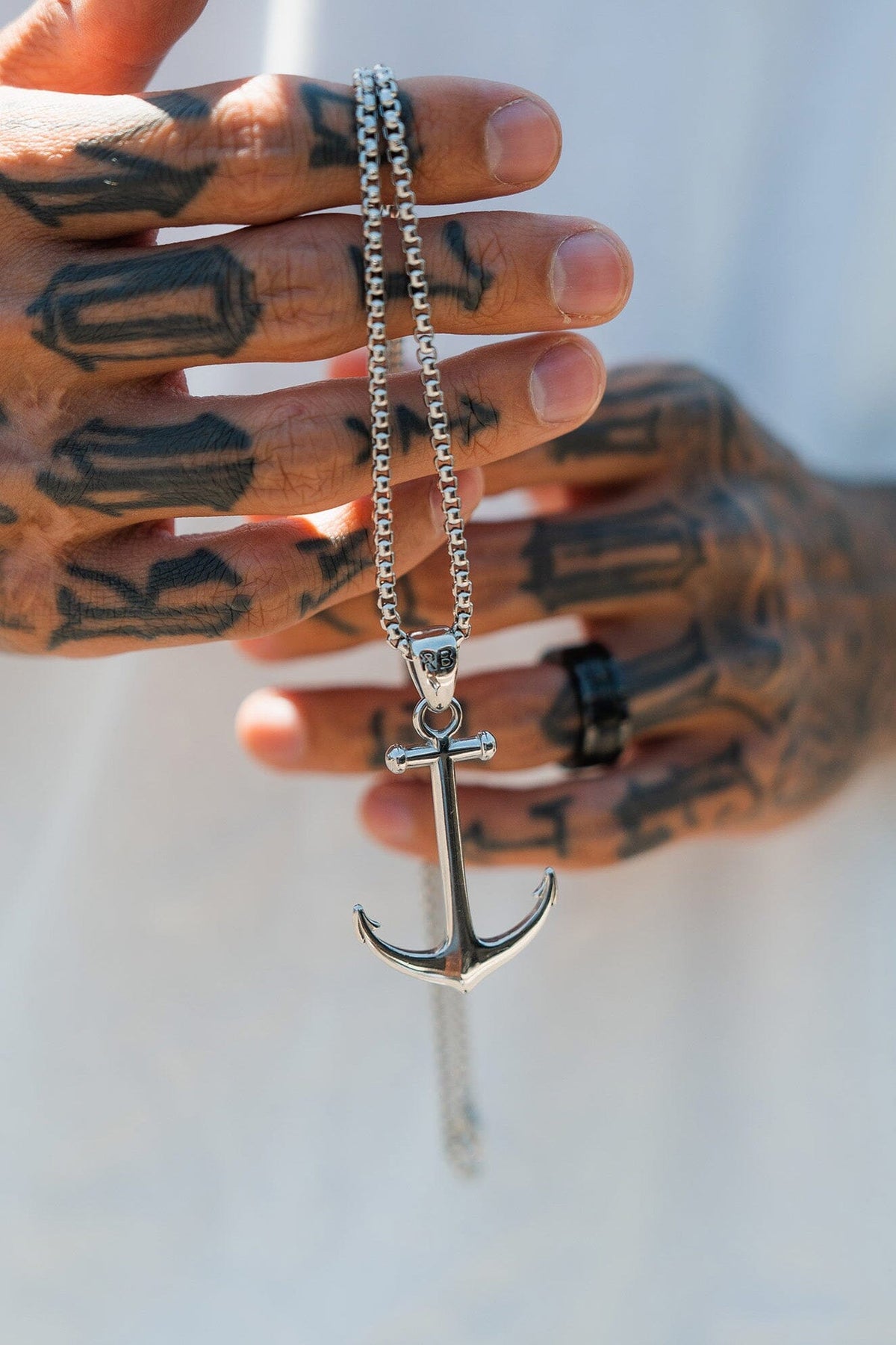 Anchor Drop Necklace