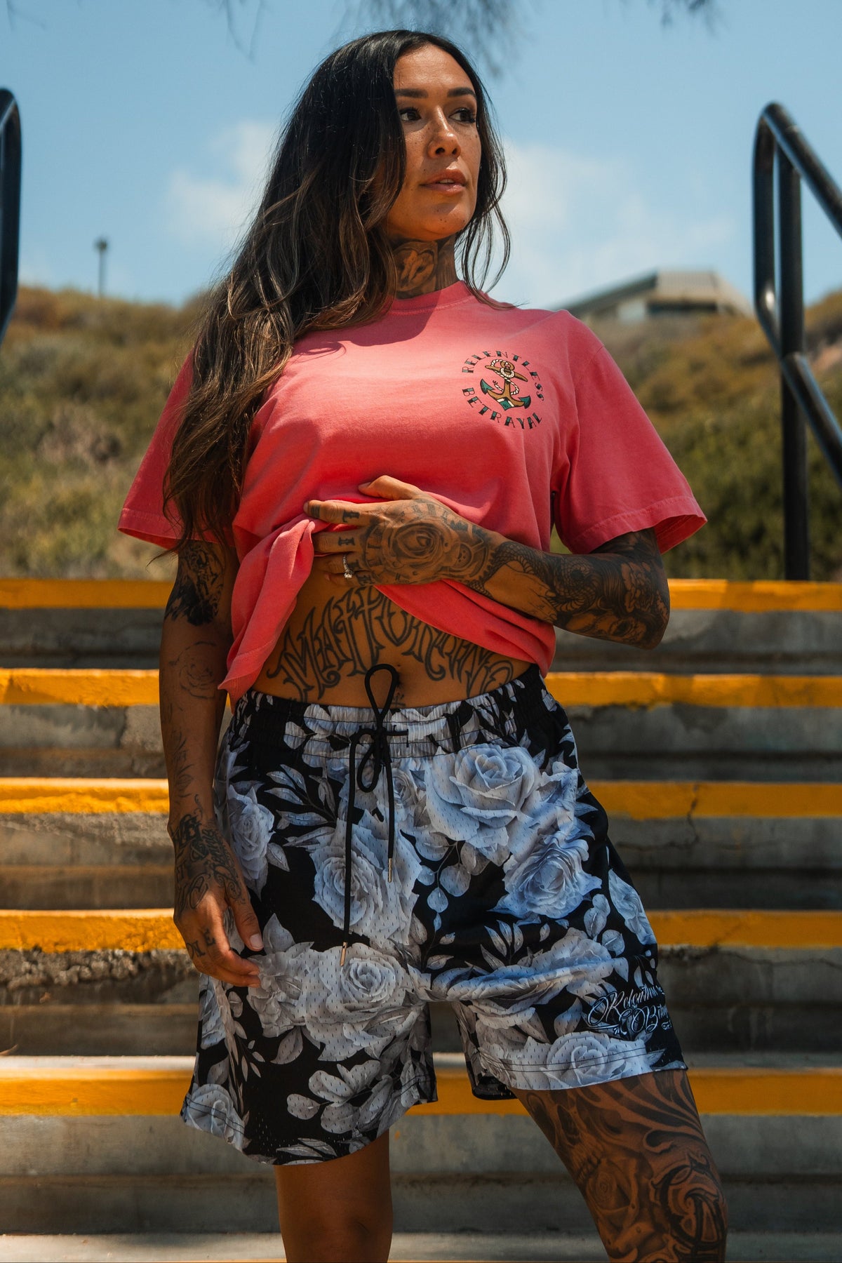 Premium Mesh Shorts | 5"- Beauty in Darkness