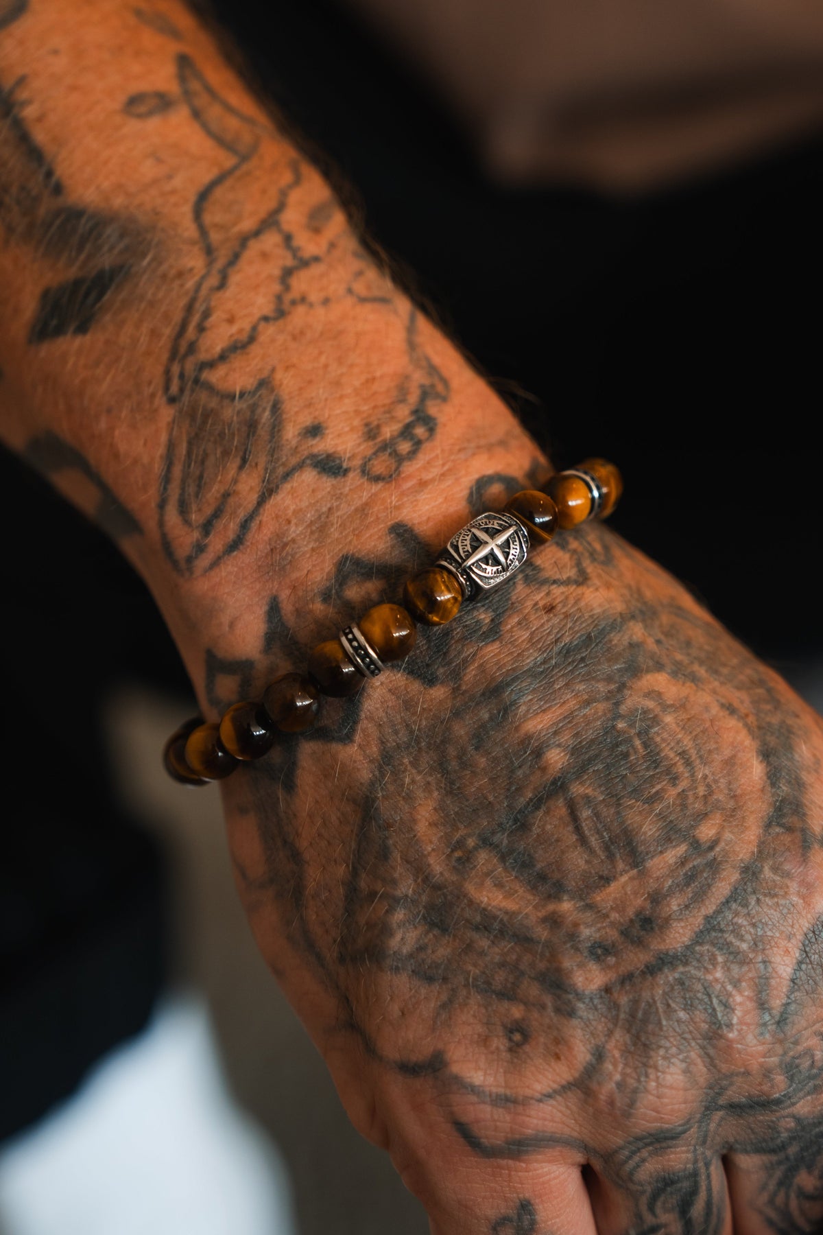 Polaris Tiger's Eye Bead Bracelet