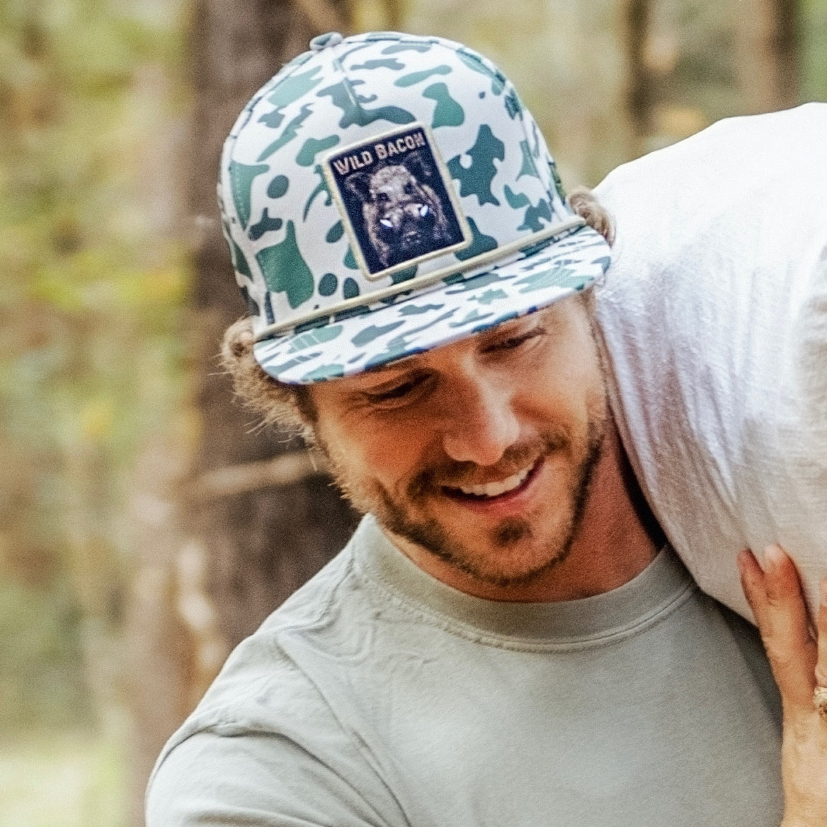 Mucker Bucket Wild Bacon Old School Camo Hog Bucket Hat