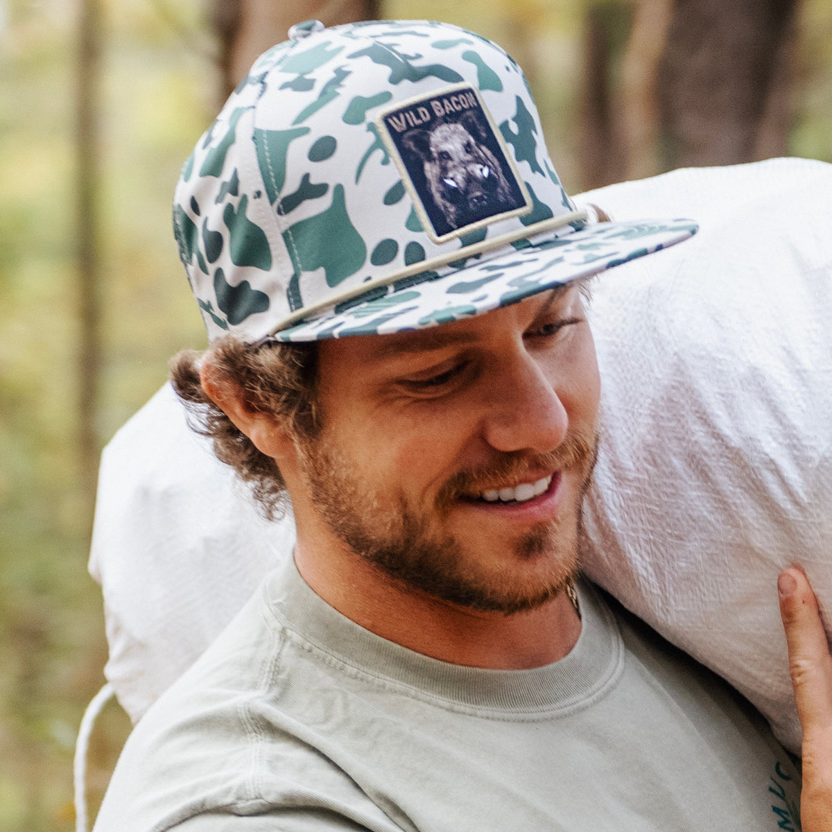 Mucker Bucket Wild Bacon Old School Camo Hog Bucket Hat