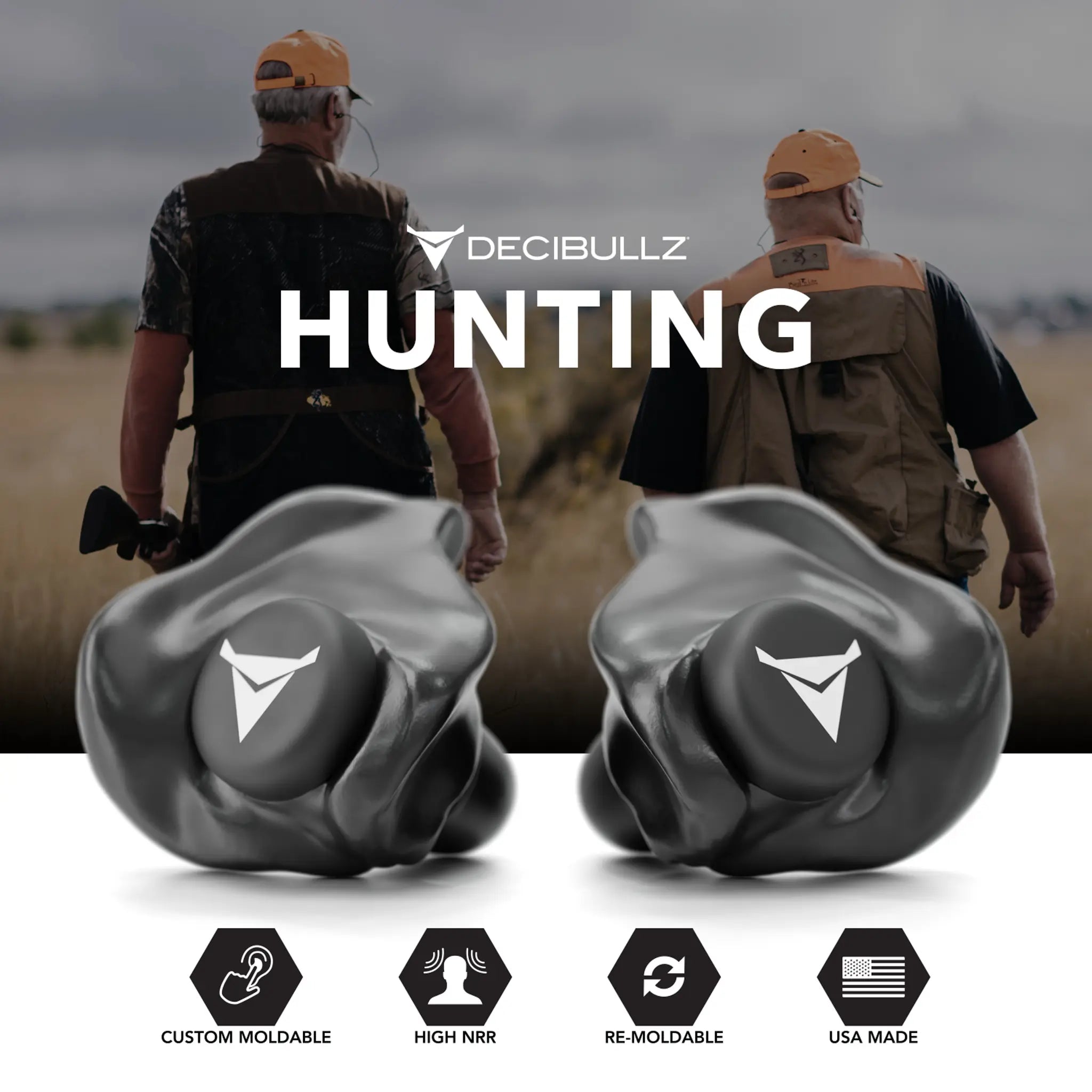 Decibullz Custom Molded Earplugs 31dB NRR