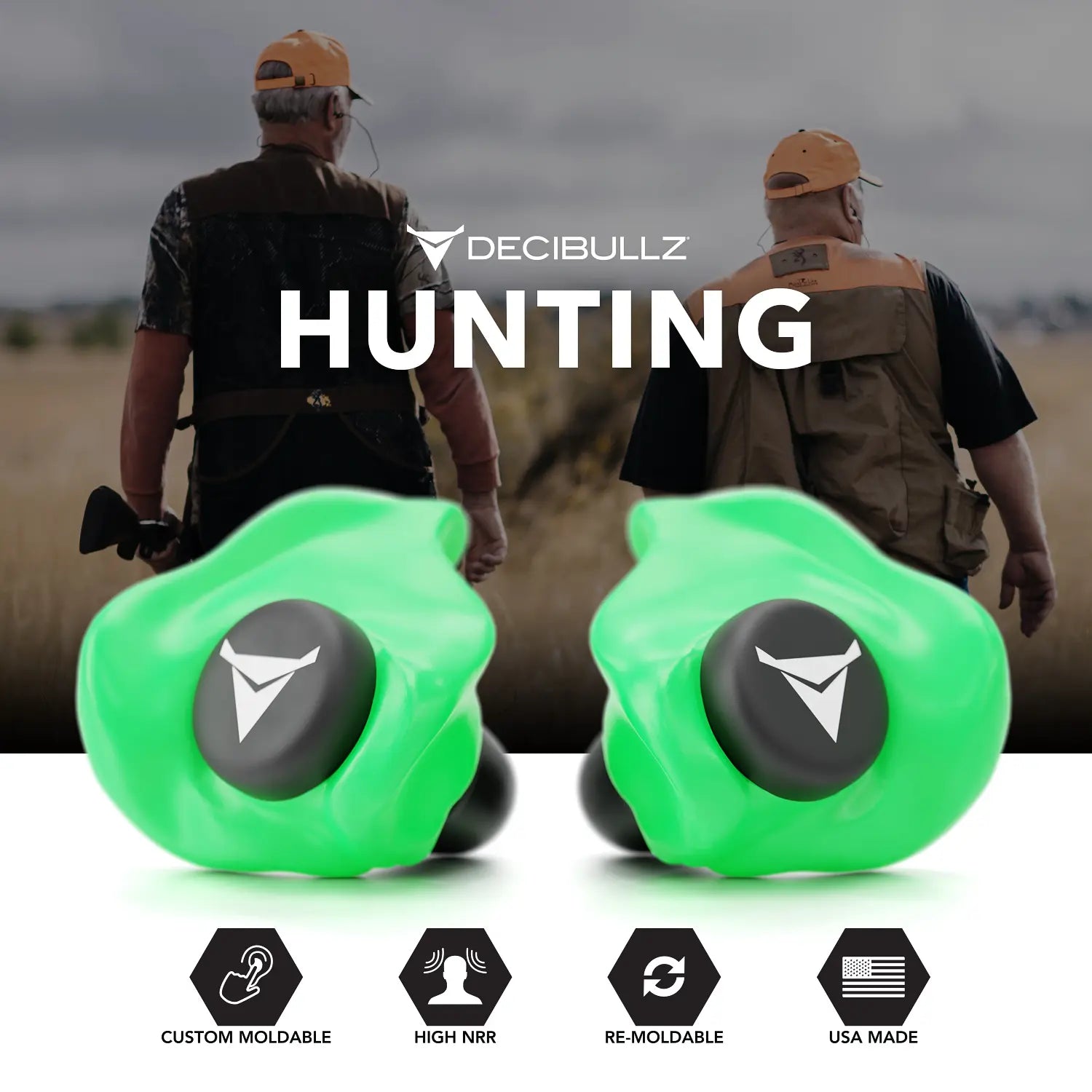 Decibullz Custom Molded Earplugs 31dB NRR