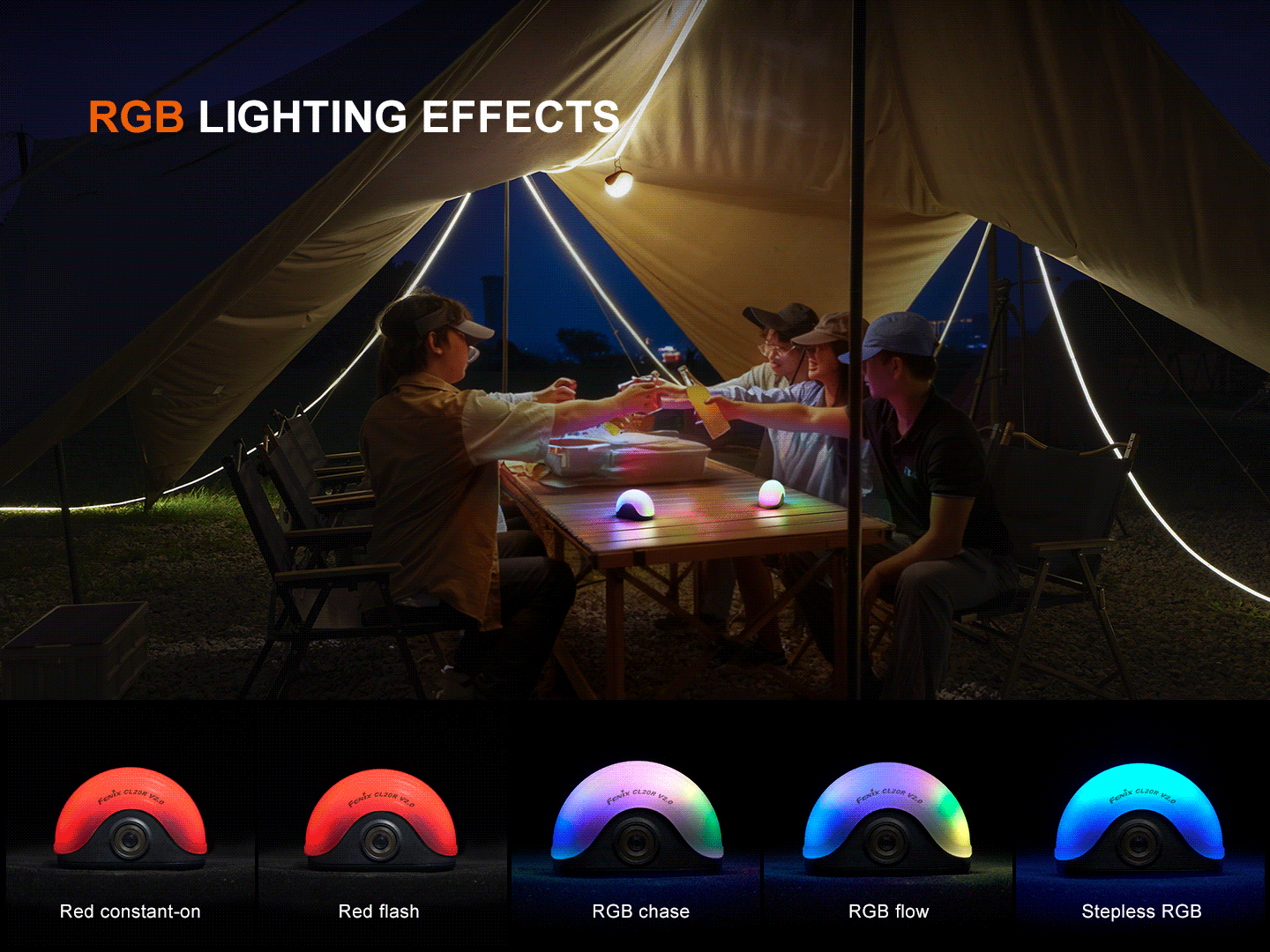 Fenix CL20R V2 Multicolor Camping Lantern