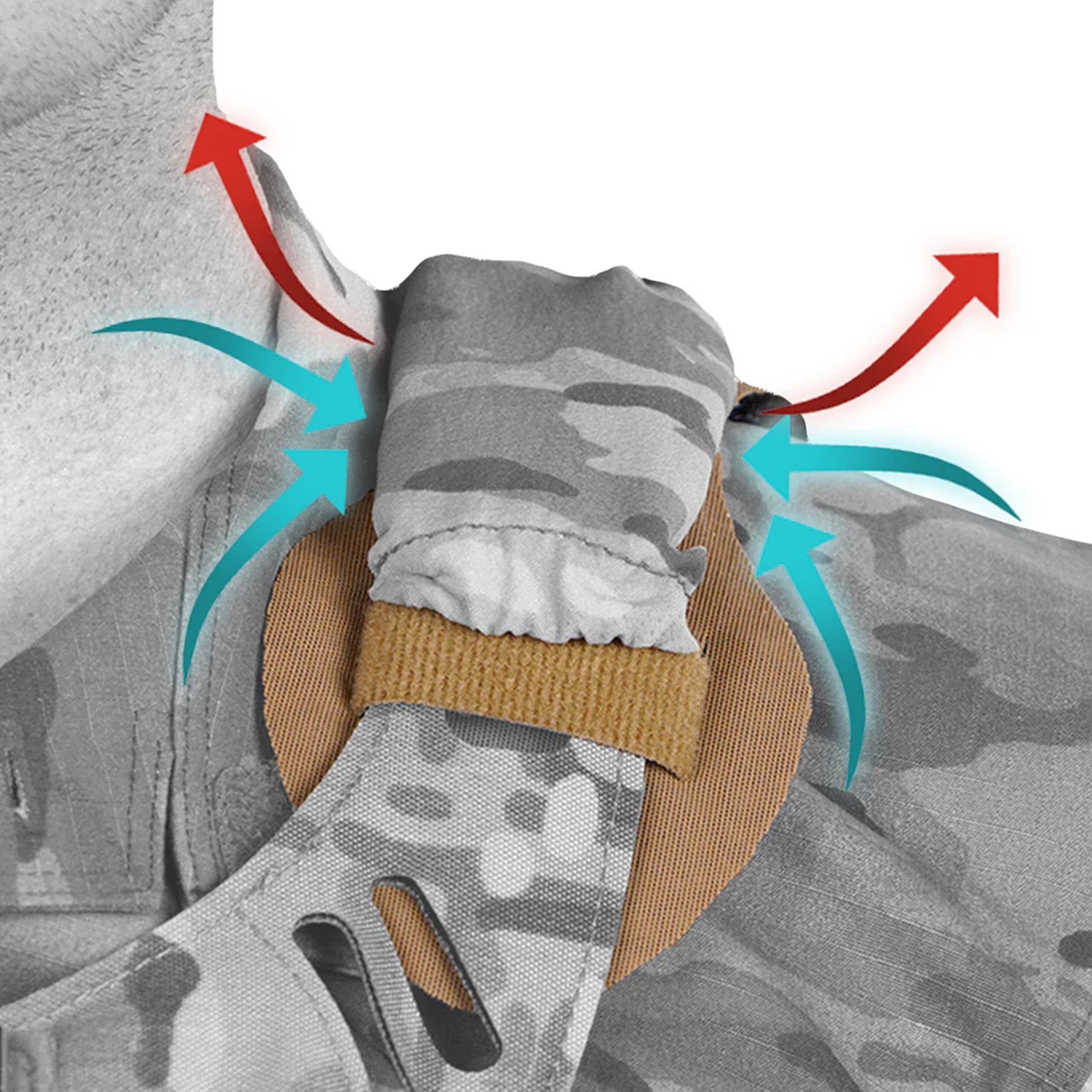 ICEVENTS® Plate Carrier Shoulder Pads - Aero [Minimalist/Lighter Loads] (PowerMesh backing)