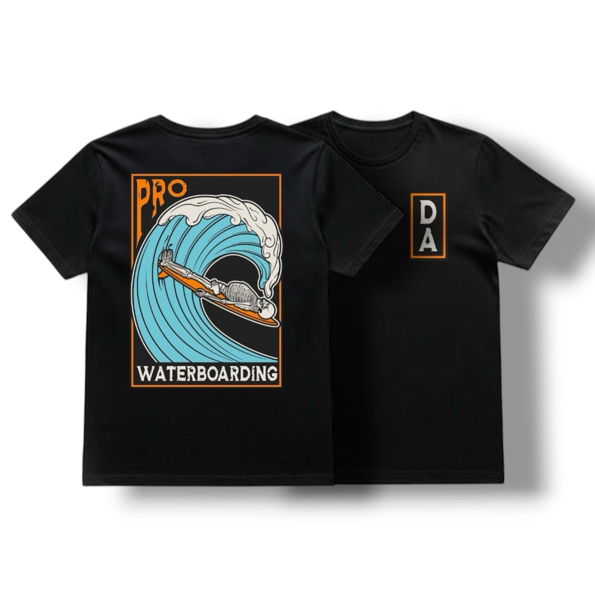 DIRECT ACTION APPAREL WATERBOARDING TEE (BLACK)