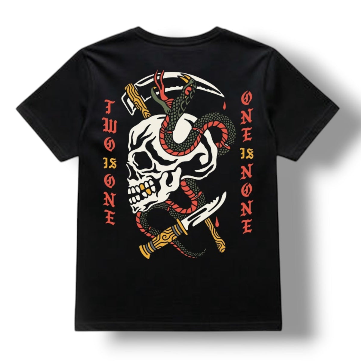 DIRECT ACTION APPAREL ONE IS NONE TEE (BLACK FULL COLOR)