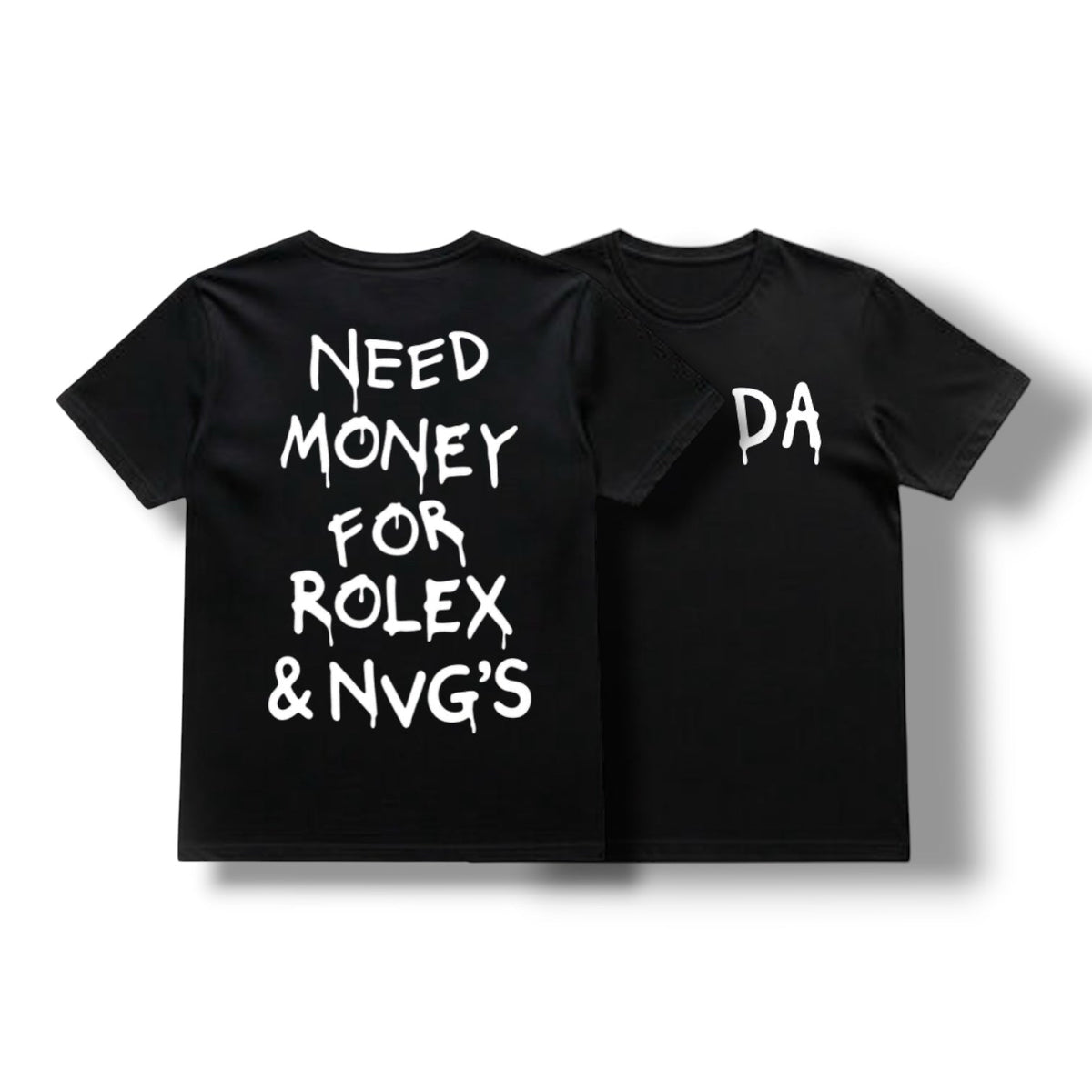Direct Action Apparel "Need Money" Tee – Black Tactical & Military Lifestyle T-Shirt