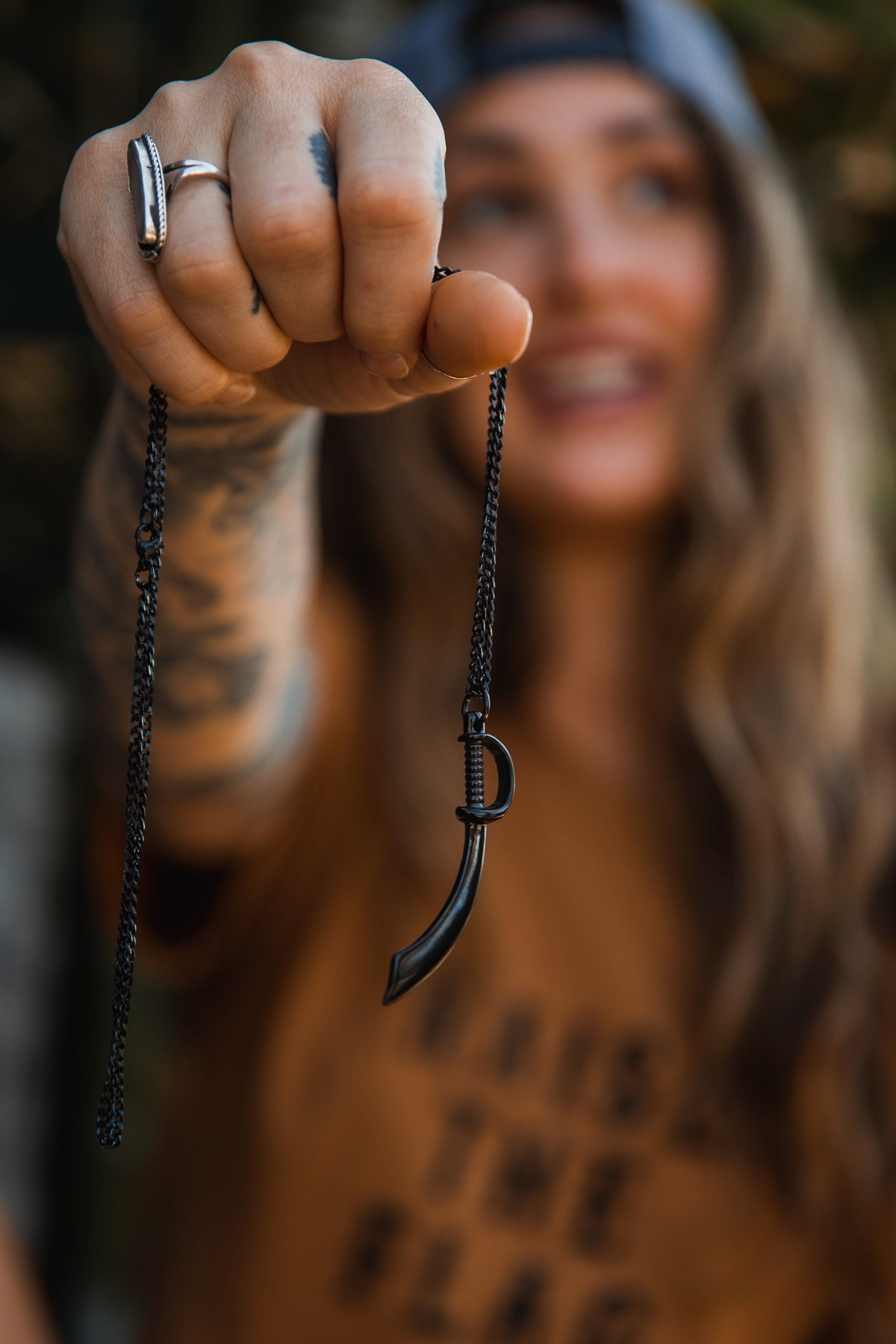 Relentless Betrayal Broadsword Necklace | Sword Pendant Necklace