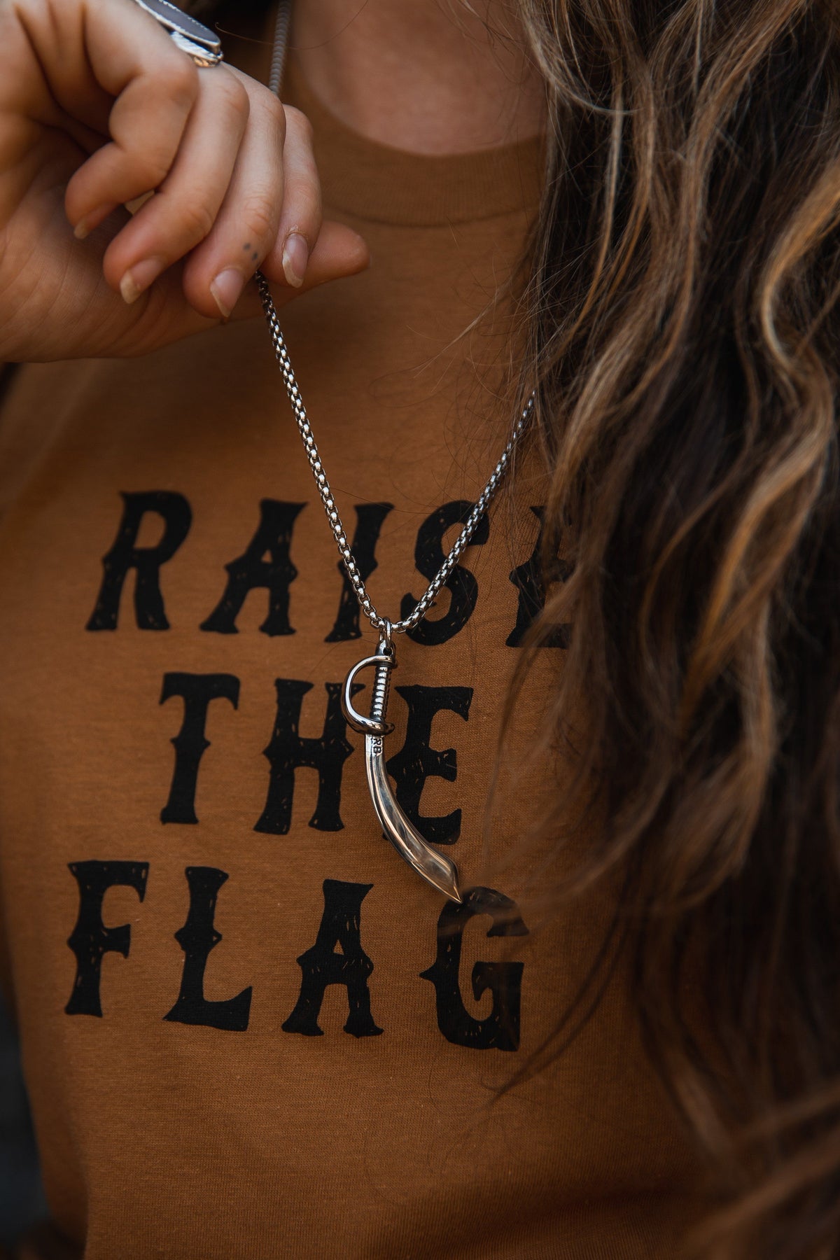Relentless Betrayal Broadsword Necklace | Sword Pendant Necklace
