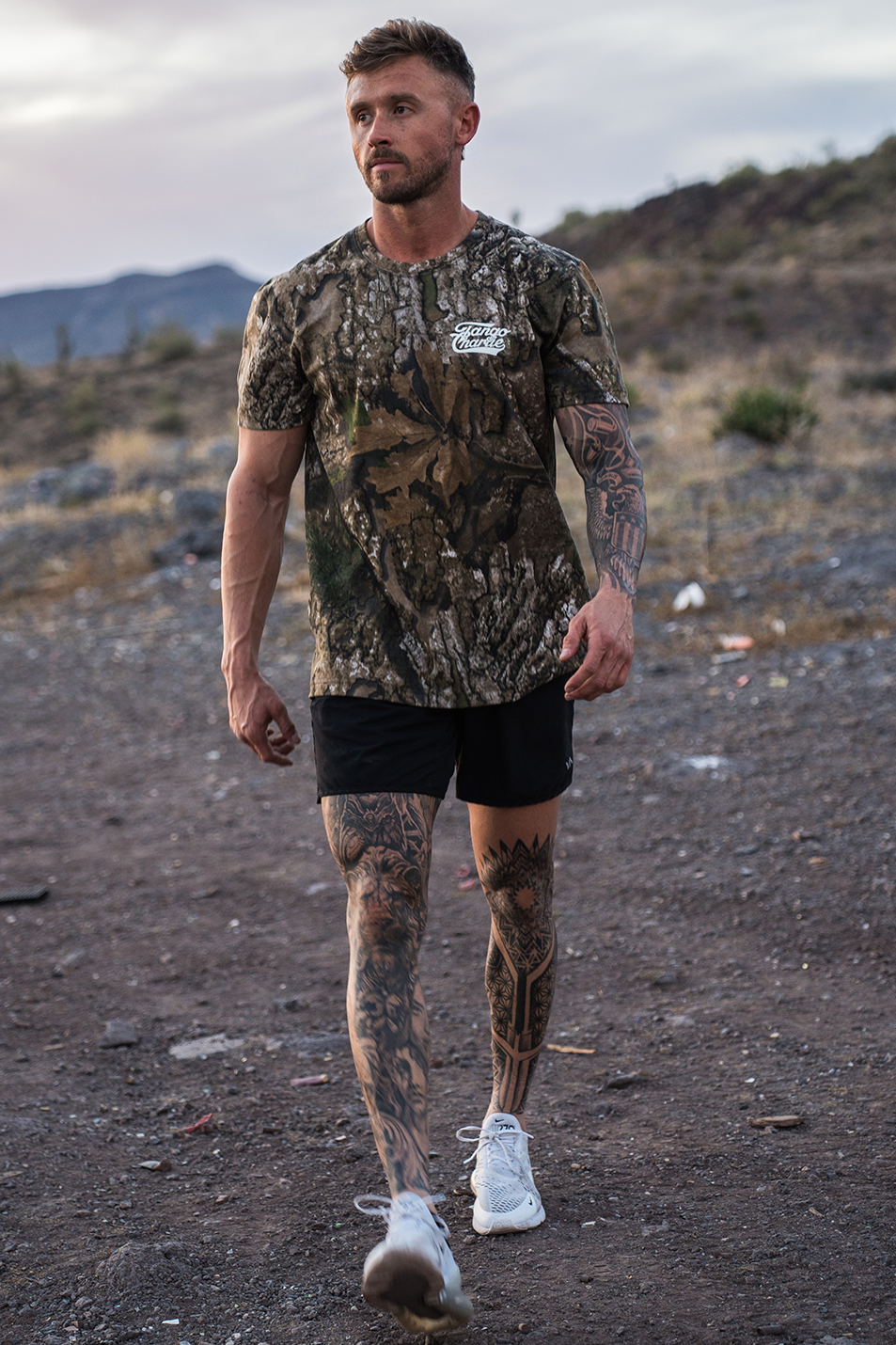 Lift Heavy. Trust God. - Realtree Premium Camo Tee