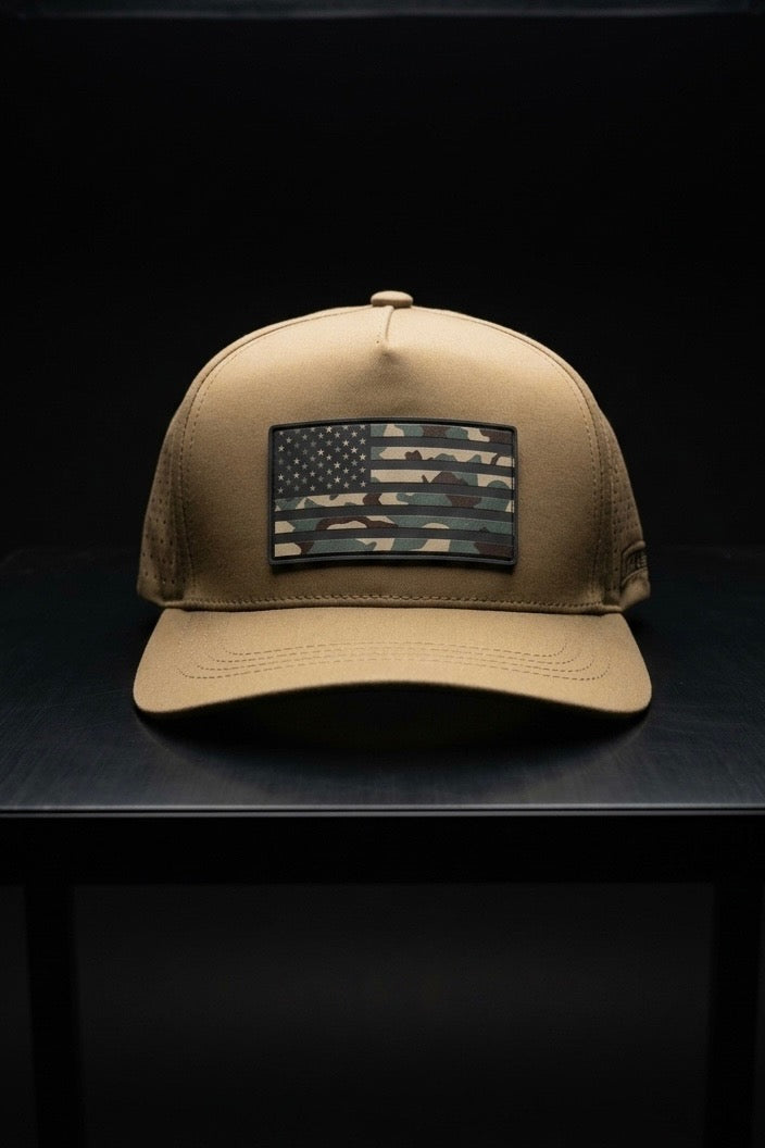 Born United Premium Camo Flag Snapback