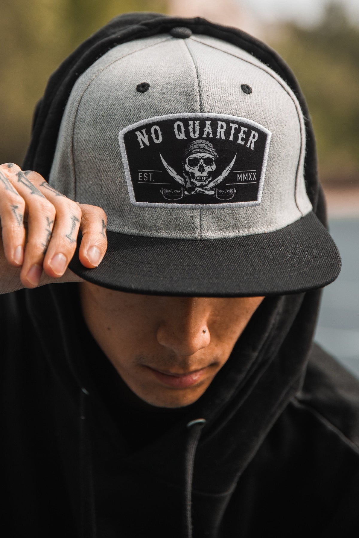 No Quarter Gray Snapback