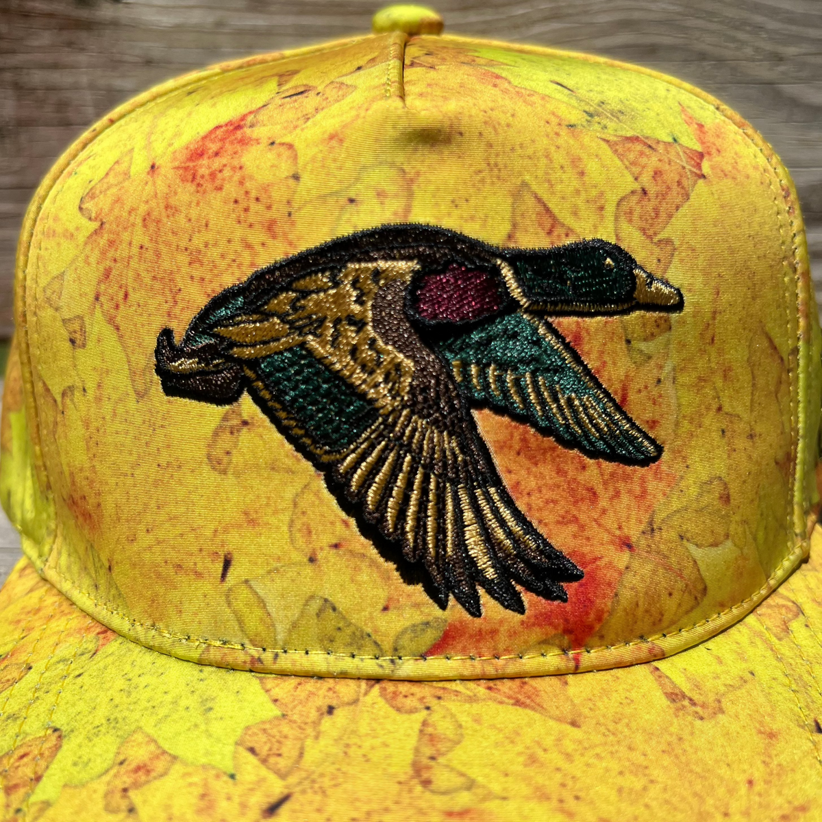 Golden Leaf Camo Duck Bucket