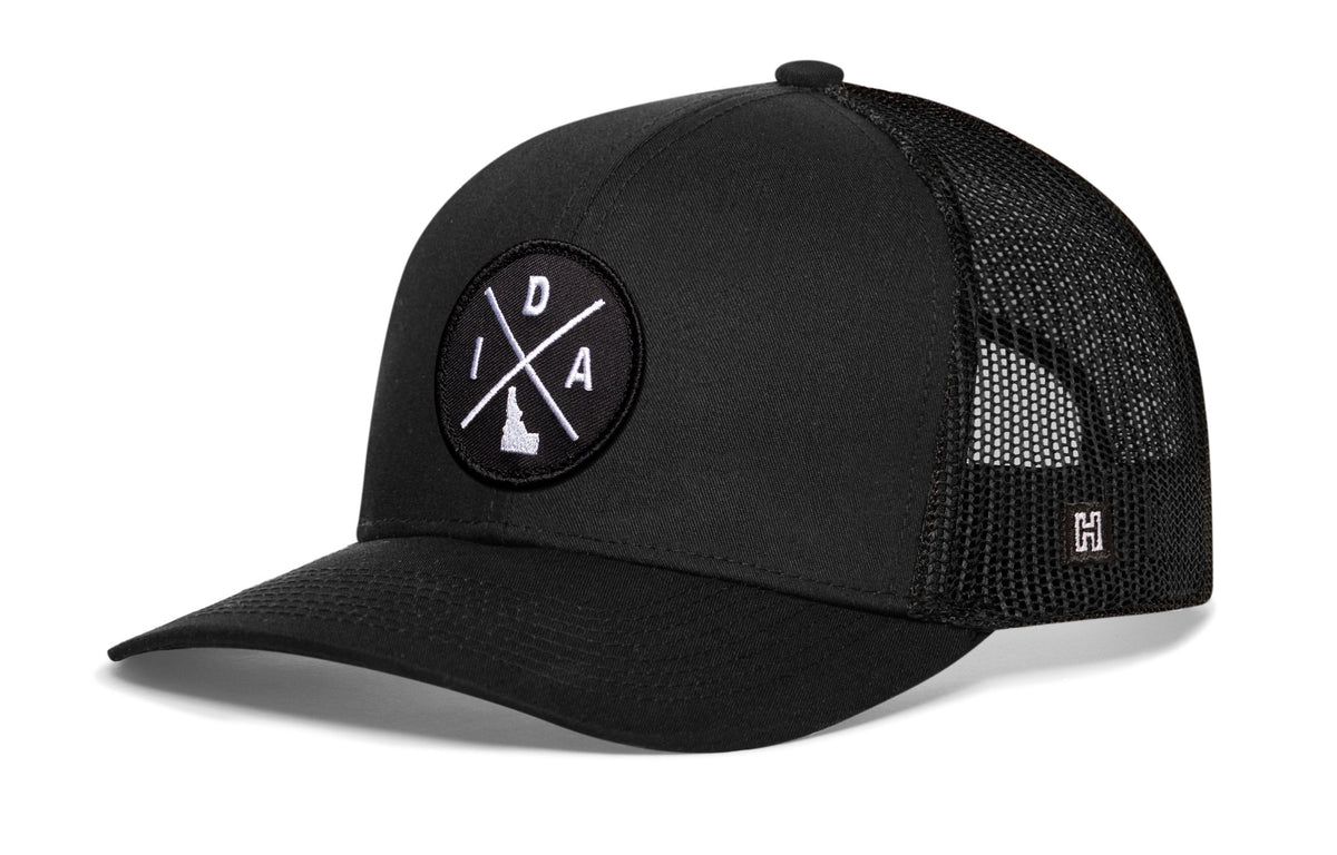 Idaho Trucker Hat  |  Black IDA X Snapback