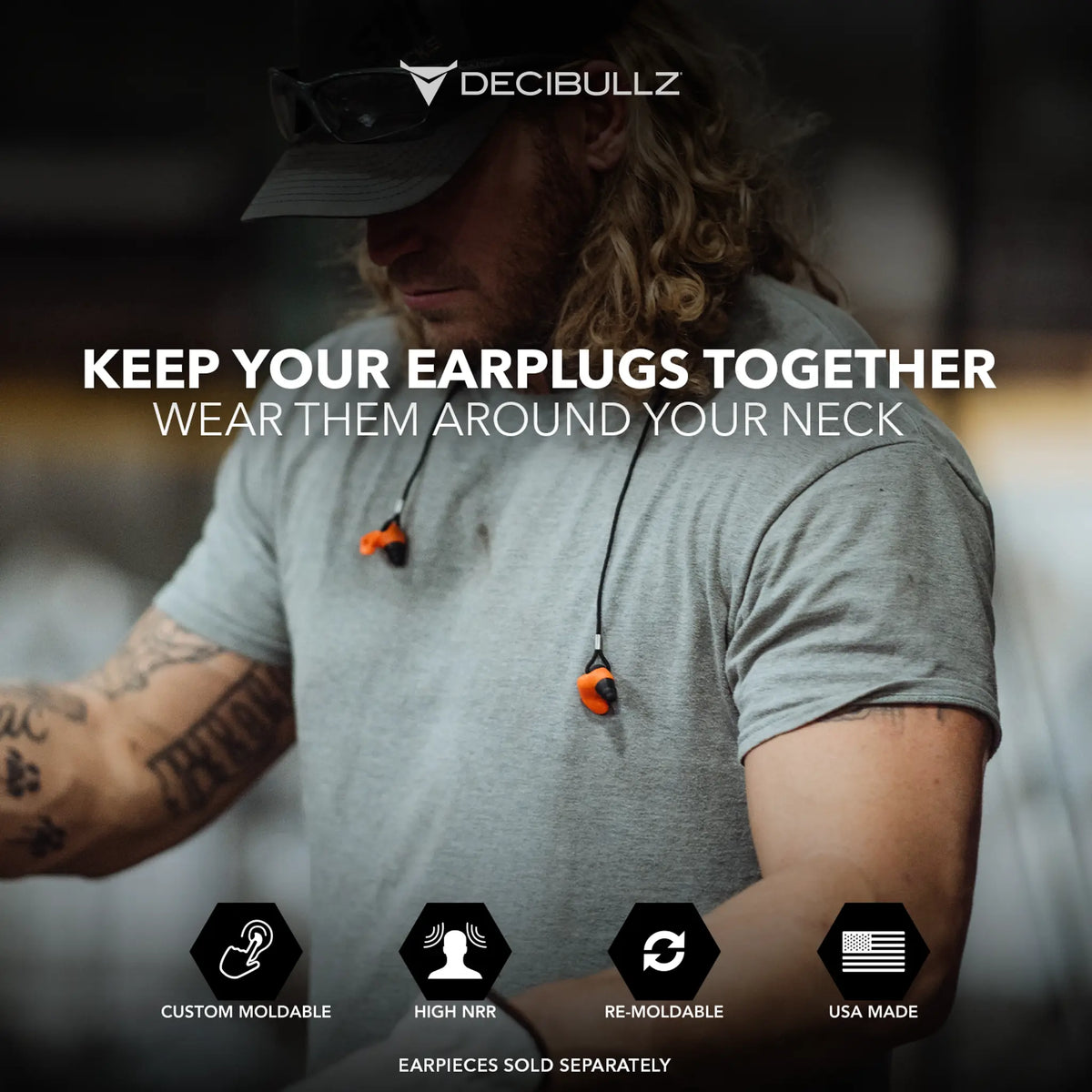 Decibullz Earplug Lanyard