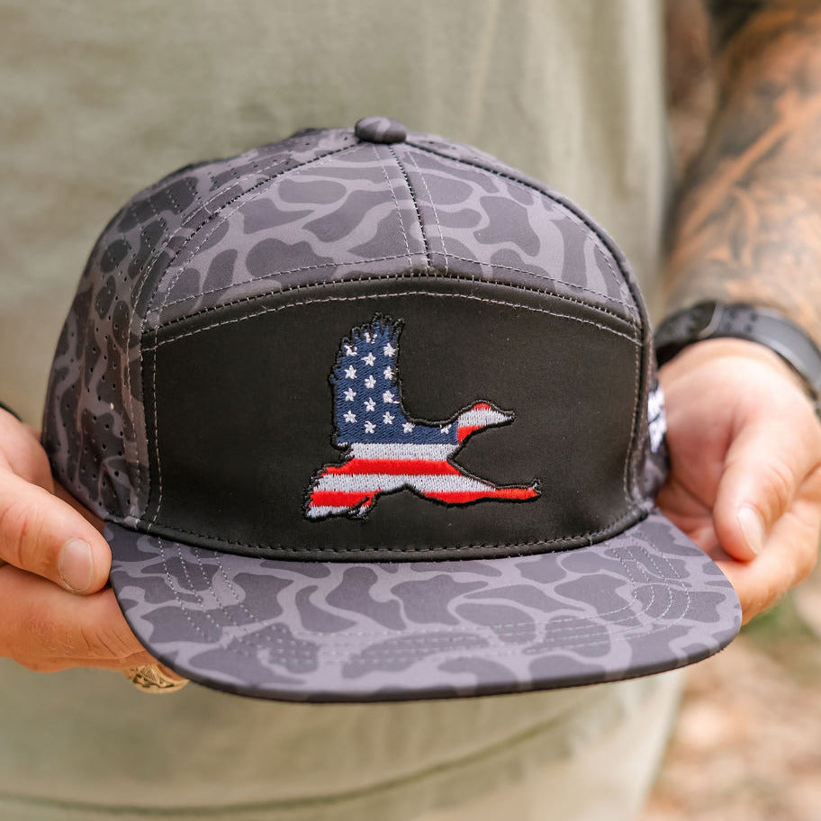 Mucker Bucket 'Merica Duck Blackout Duck Camo Bucket Hat