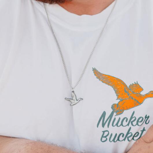 Duck It Silver - Stainless Steel Necklace