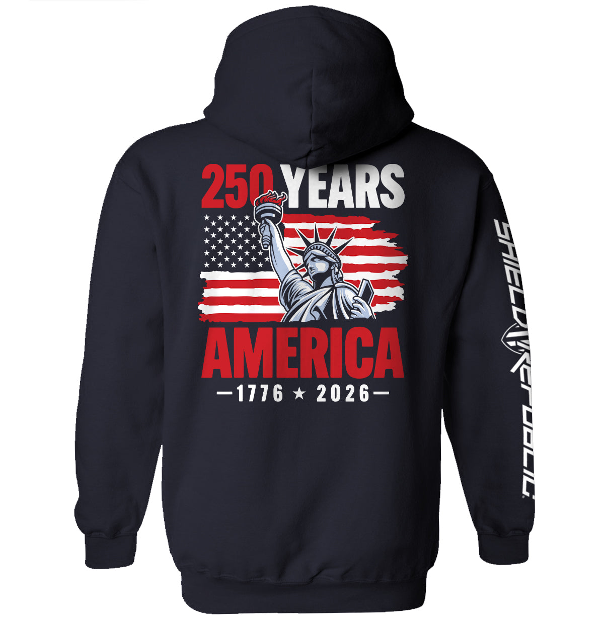 Shield Republic 250 Years Statue of Liberty