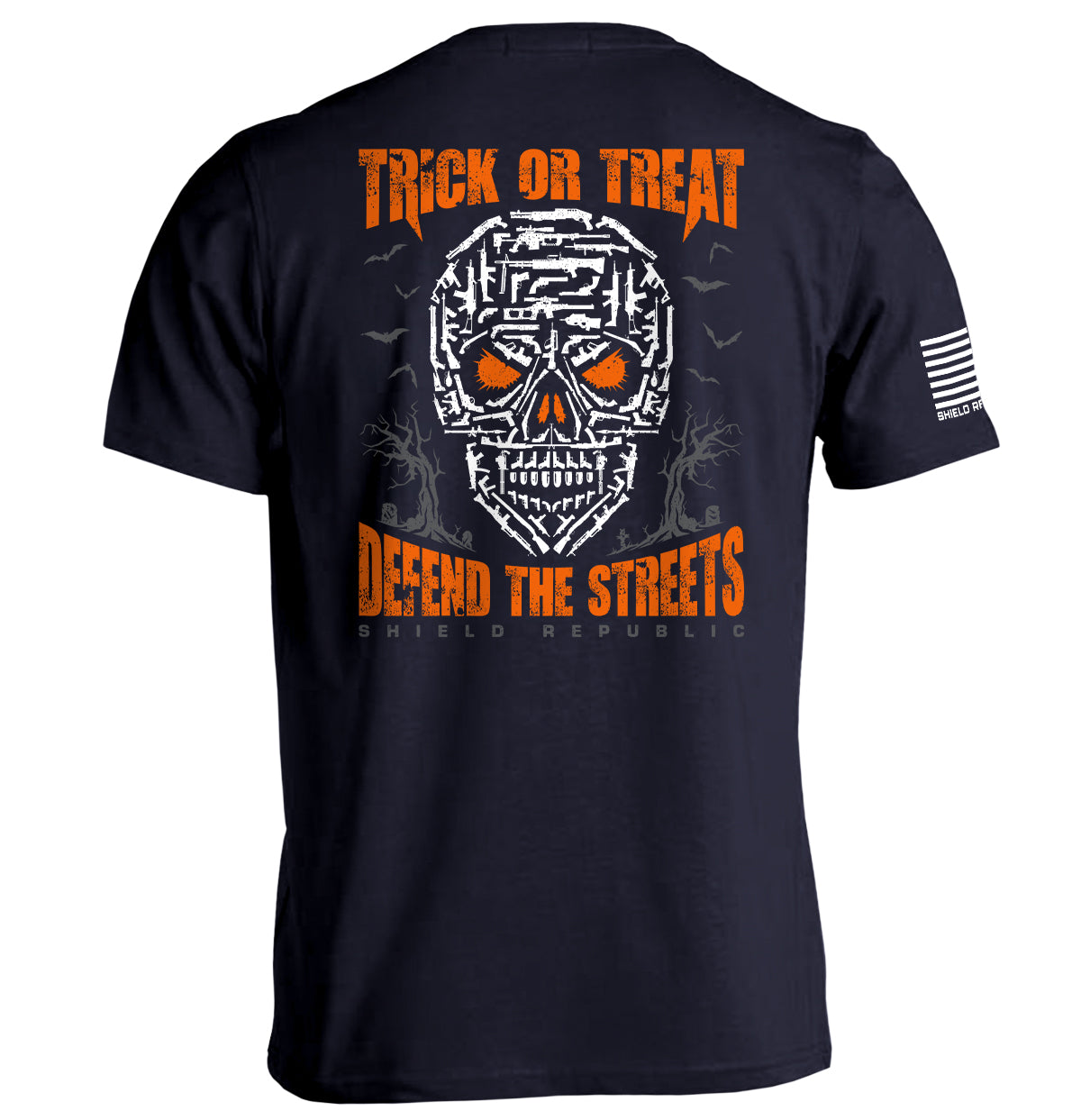 Shield Republic Trick or Treat Defend the Streets | Halloween Law Enforcement Apparel