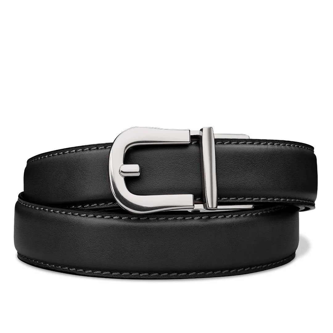 Kore Essentials Black Leather Quarter Gun Belt 1.25" Q1 Buckles