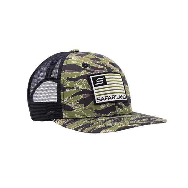 Safariland Flag Meshback Hat – Tiger Stripe Camo