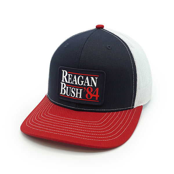 Shield Republic Reagan Bush Woven Patch Hat