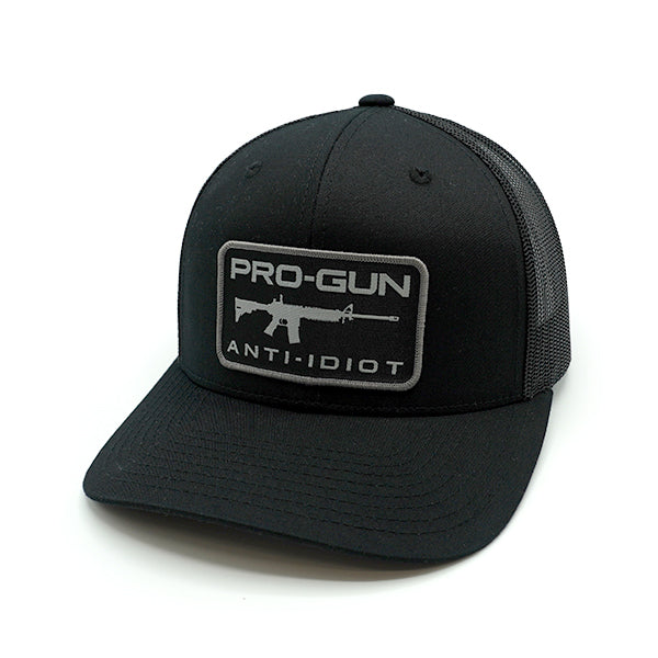 Shield Republic Pro Gun Anti Idiot Woven Patch Hat