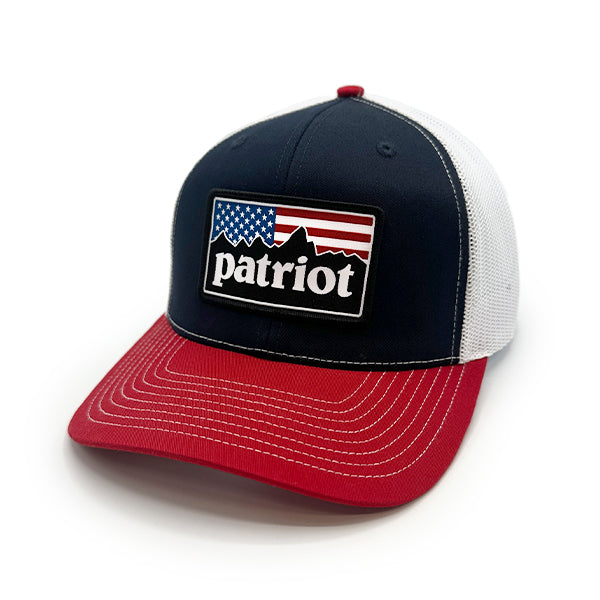 Shield Republic Patriot Mountains Woven Patch Hat