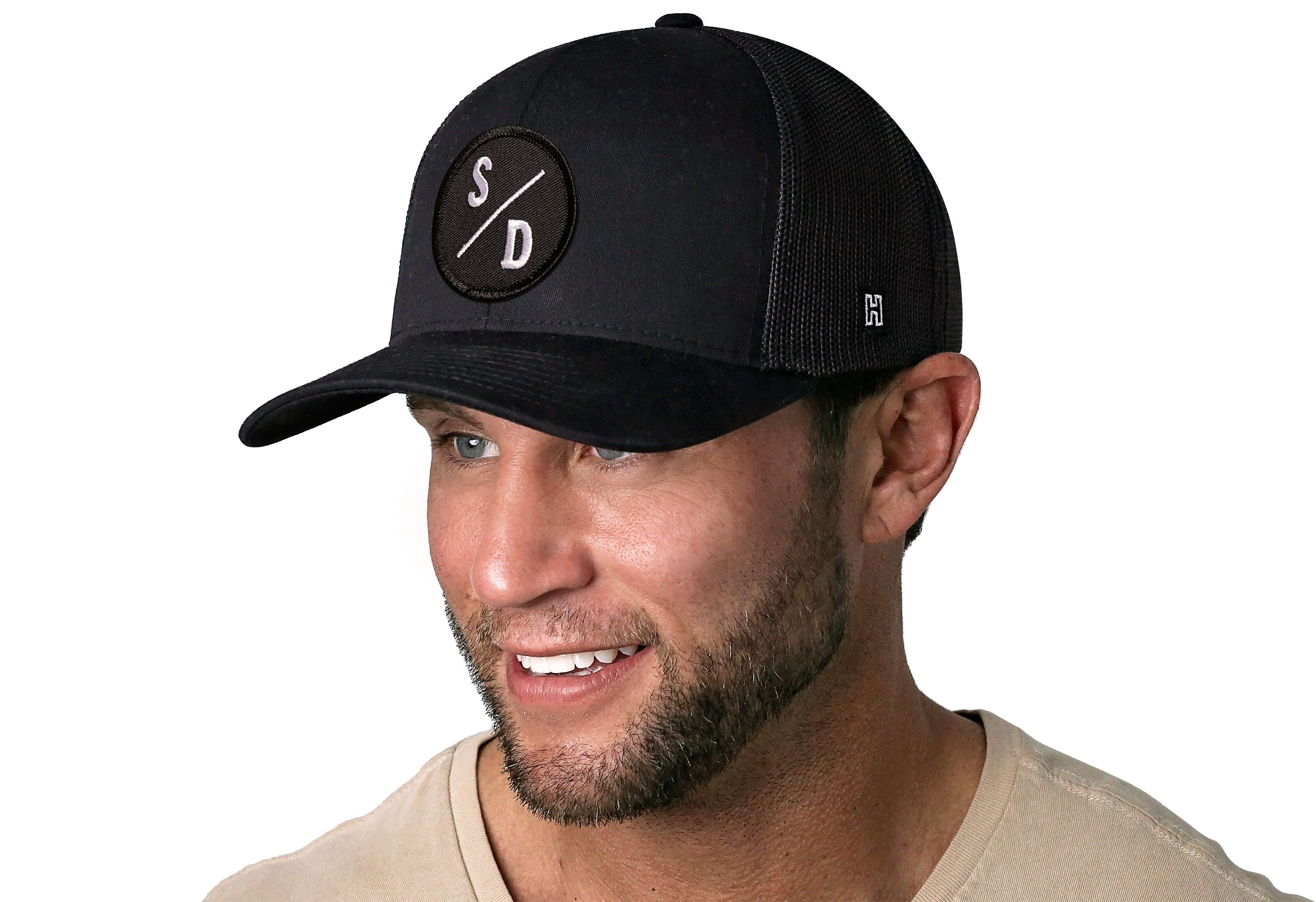 San Diego Trucker Hat  |  Black SD X Snapback