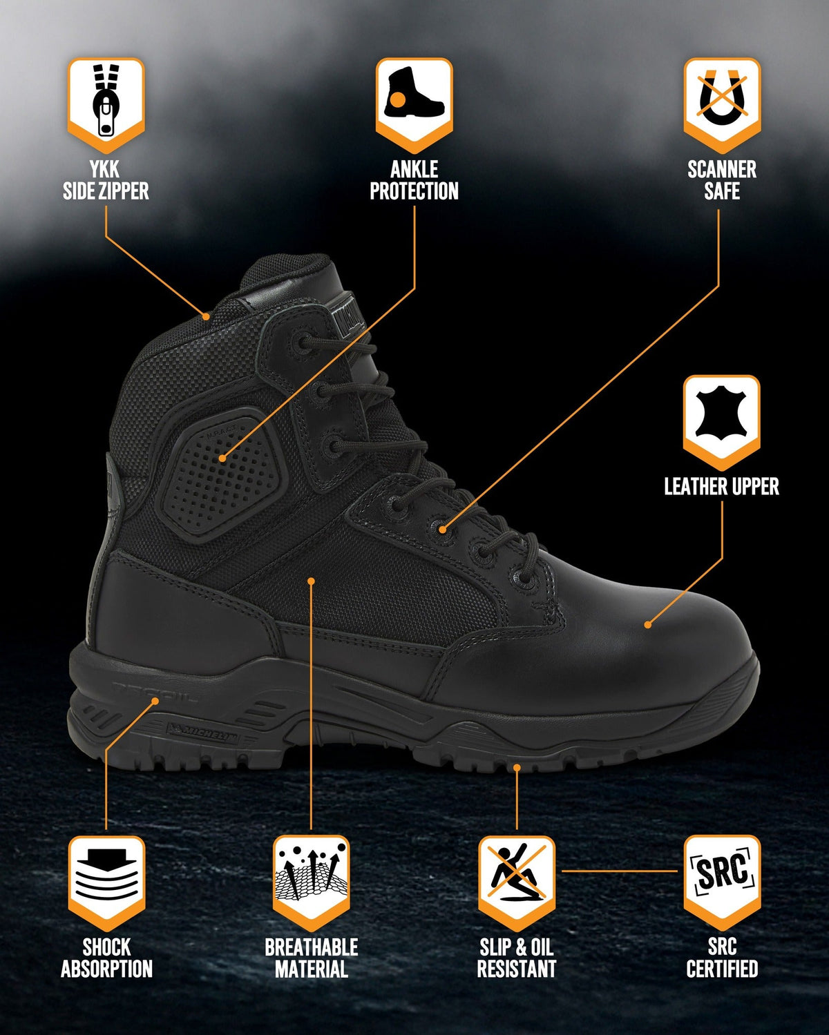 Magnum Boots STRIKE FORCE 6" Boot SZ