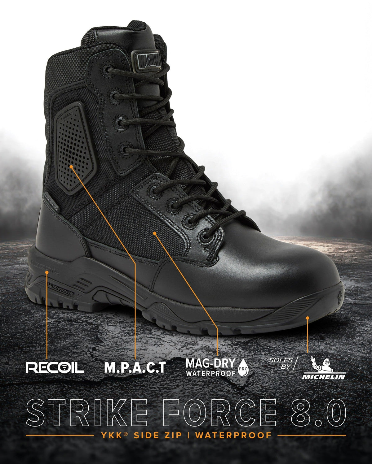 Magnum Boots STRIKE FORCE 8" Boot SZ WP