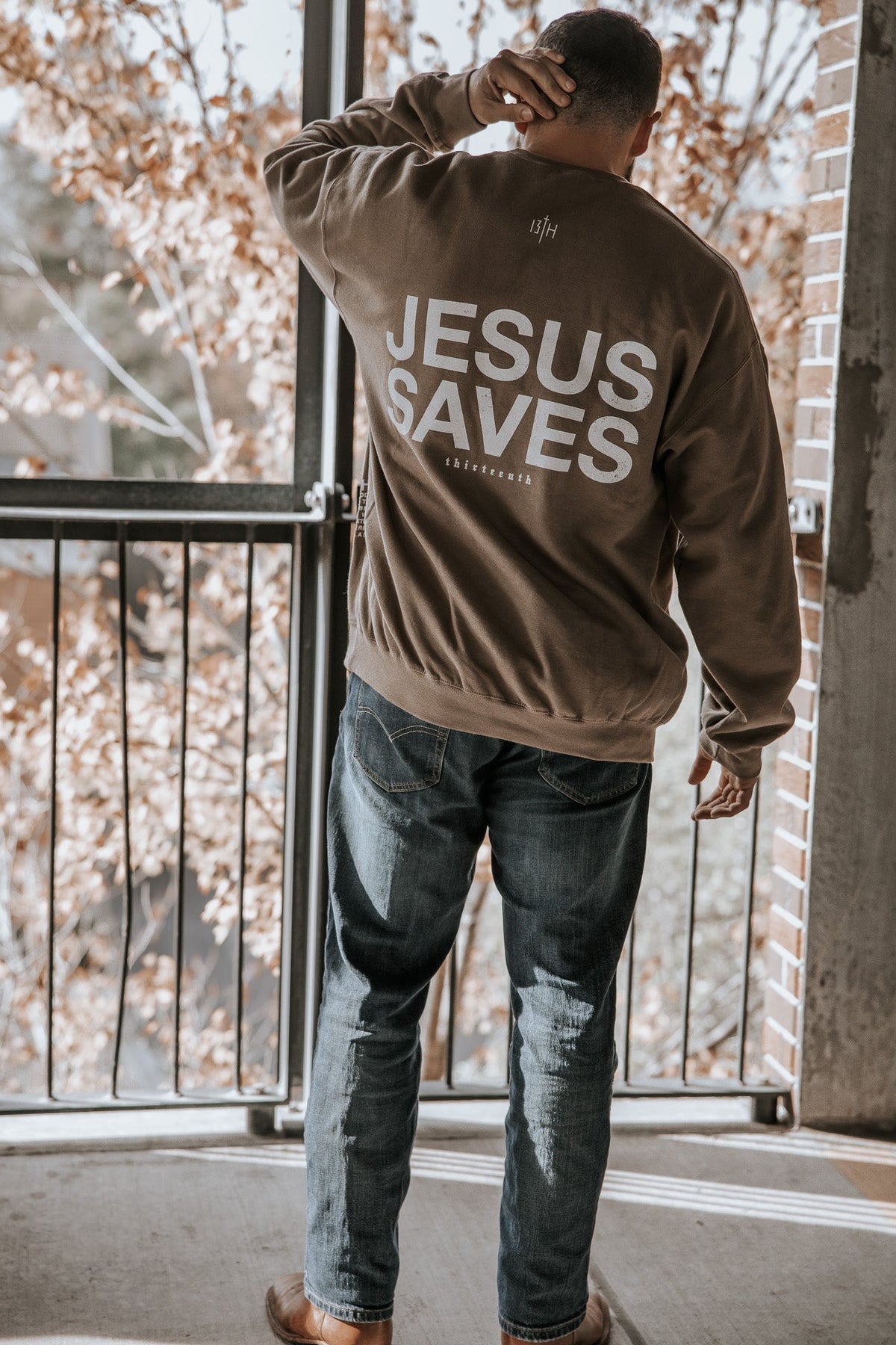 Jesus Saves Crewneck