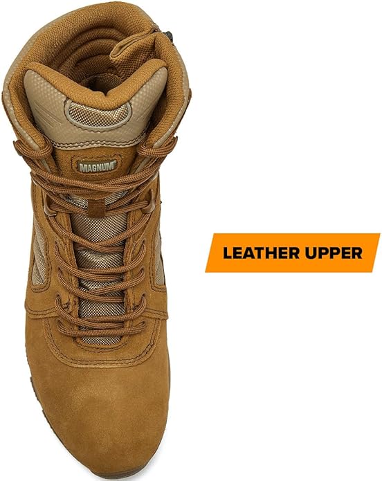 Magnum Boots MAG SHIELD Suede Leather 8" Work Boot SZ WP