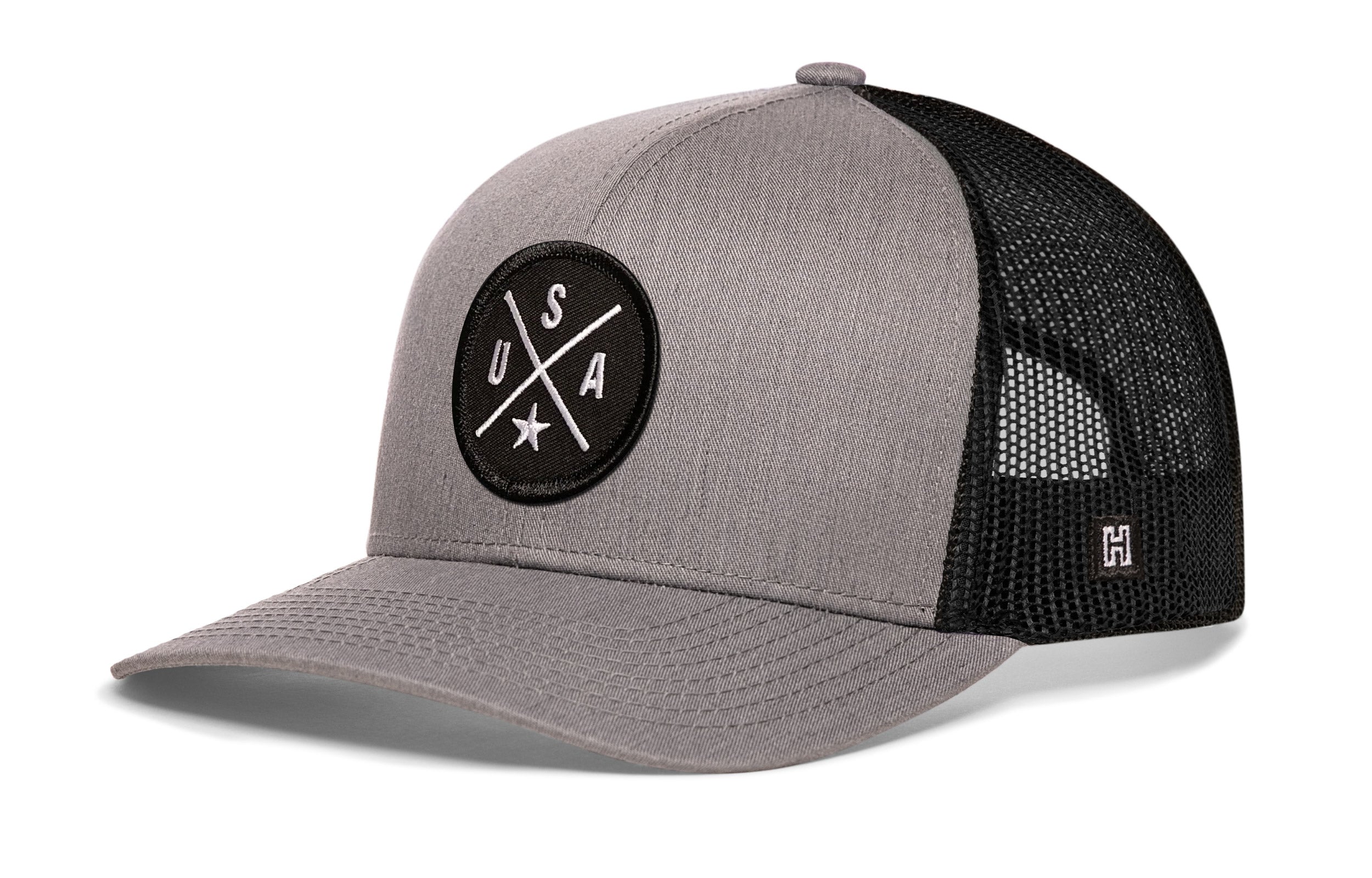 Haka Hat USA Trucker Hat  |  Gray-Black America Snapback