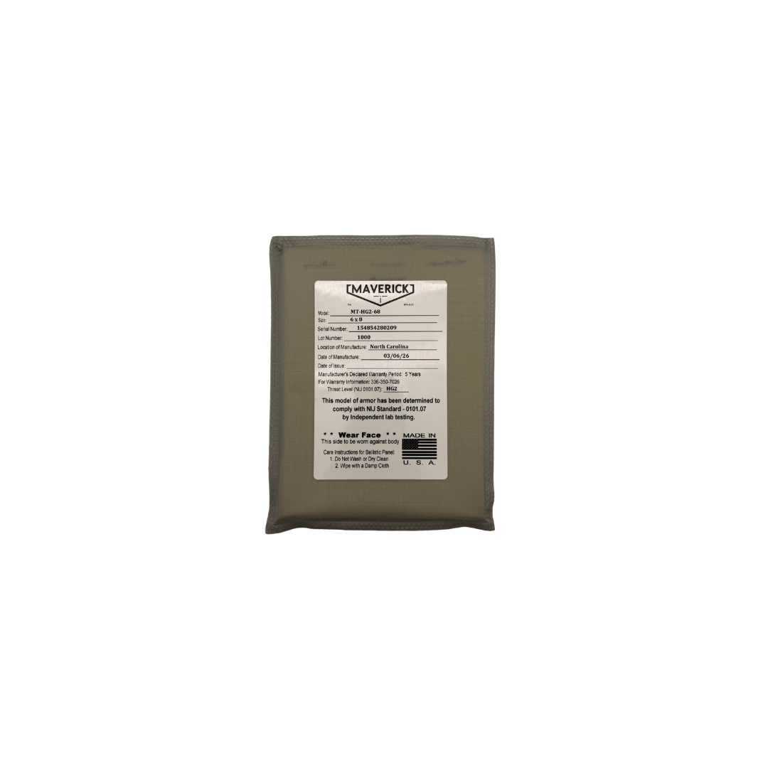 Maverick Tactical HG2 6x8 Soft Armor Panel