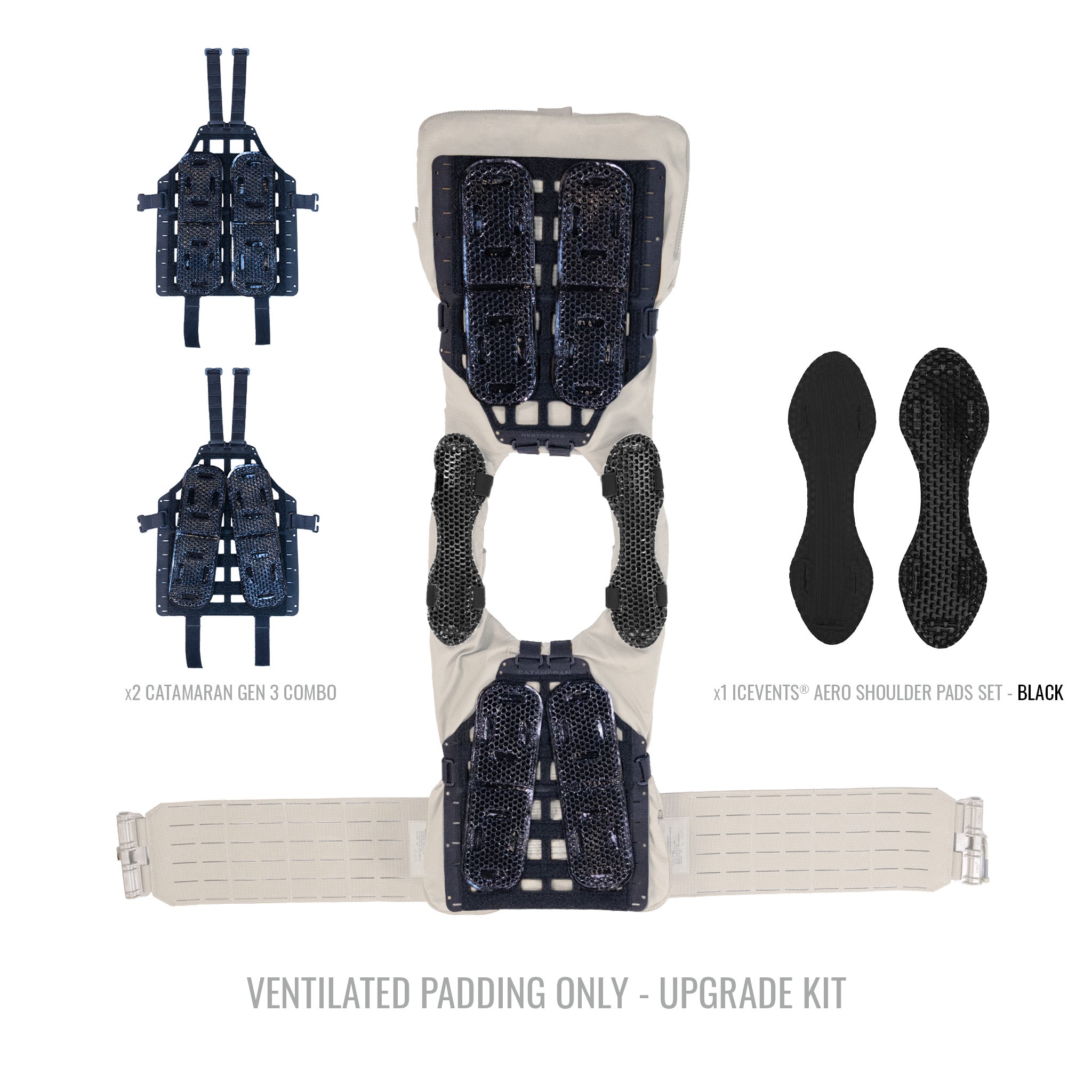 Universal Plate Carrier Ventilation Upgrade Kit - CATAMARAN Gen 3 + ICEVENTS®