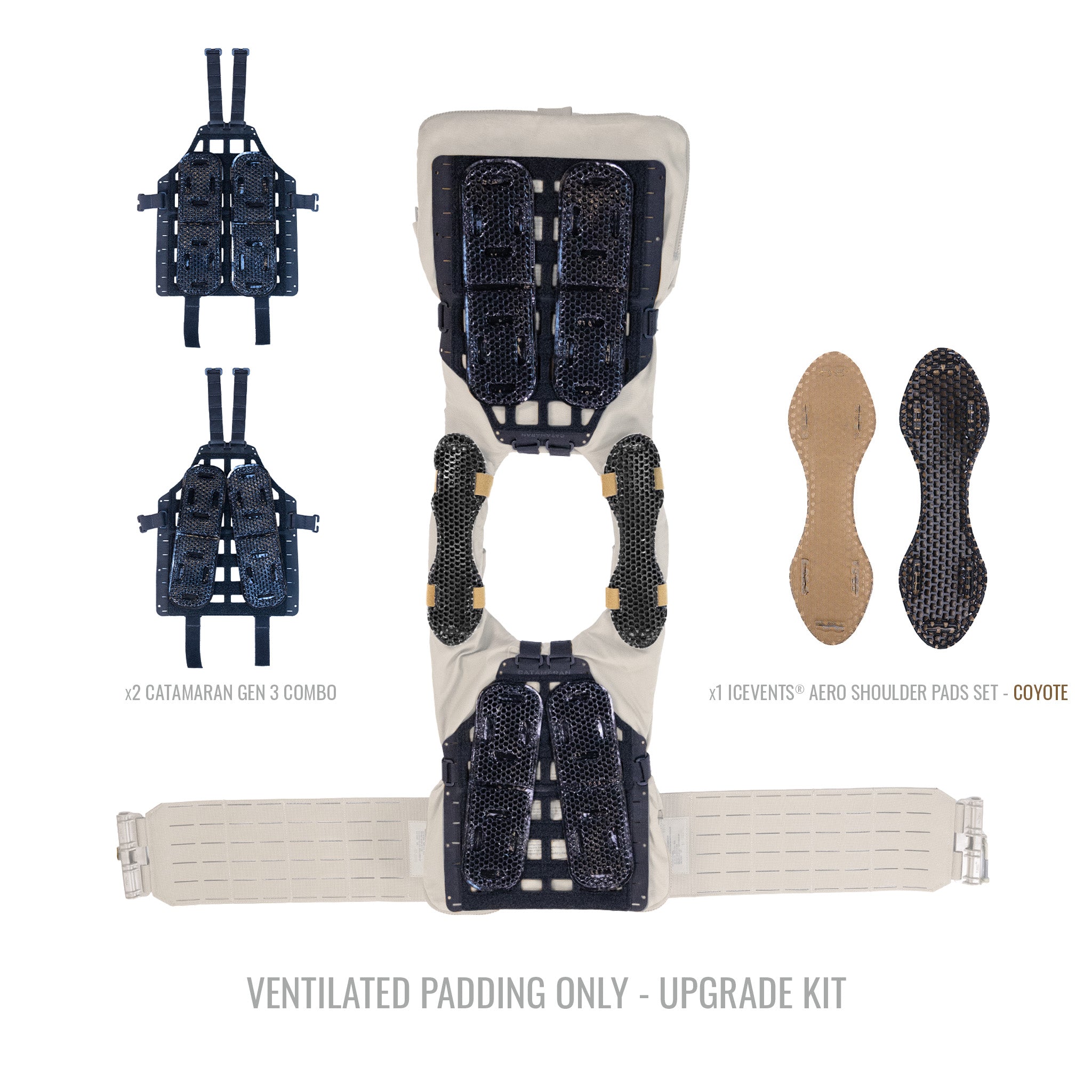 Universal Plate Carrier Ventilation Upgrade Kit - CATAMARAN Gen 3 + ICEVENTS®