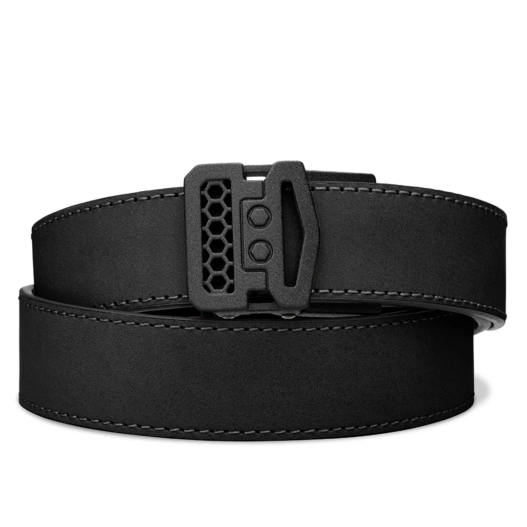 Kore Essentials Black Buffalo Leather Gun Belt 1.5"
